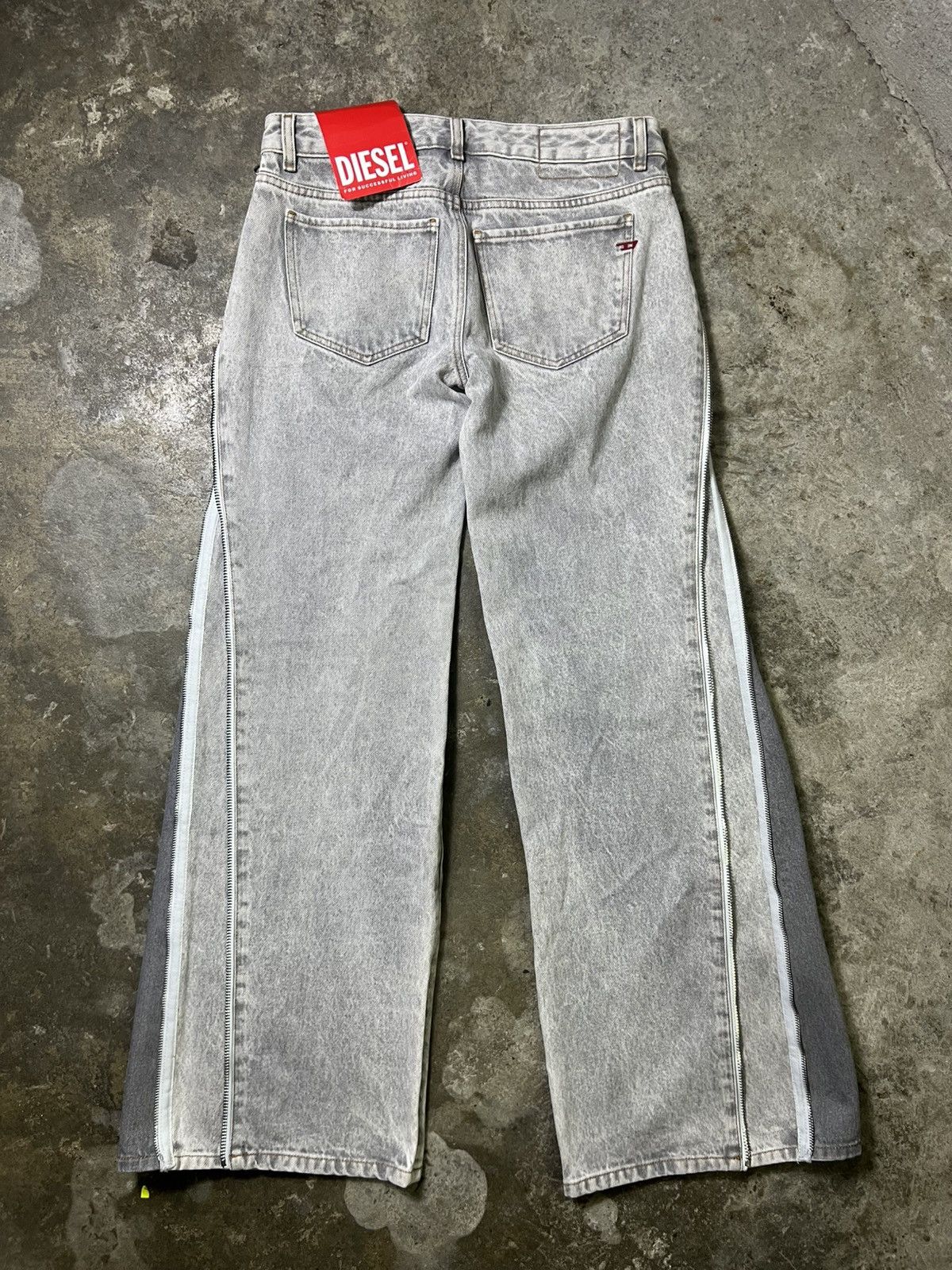 Diesel Diesel - FW/22 - Double Zip Denim Pants Size US 32 / EU 48 - 2 Thumbnail