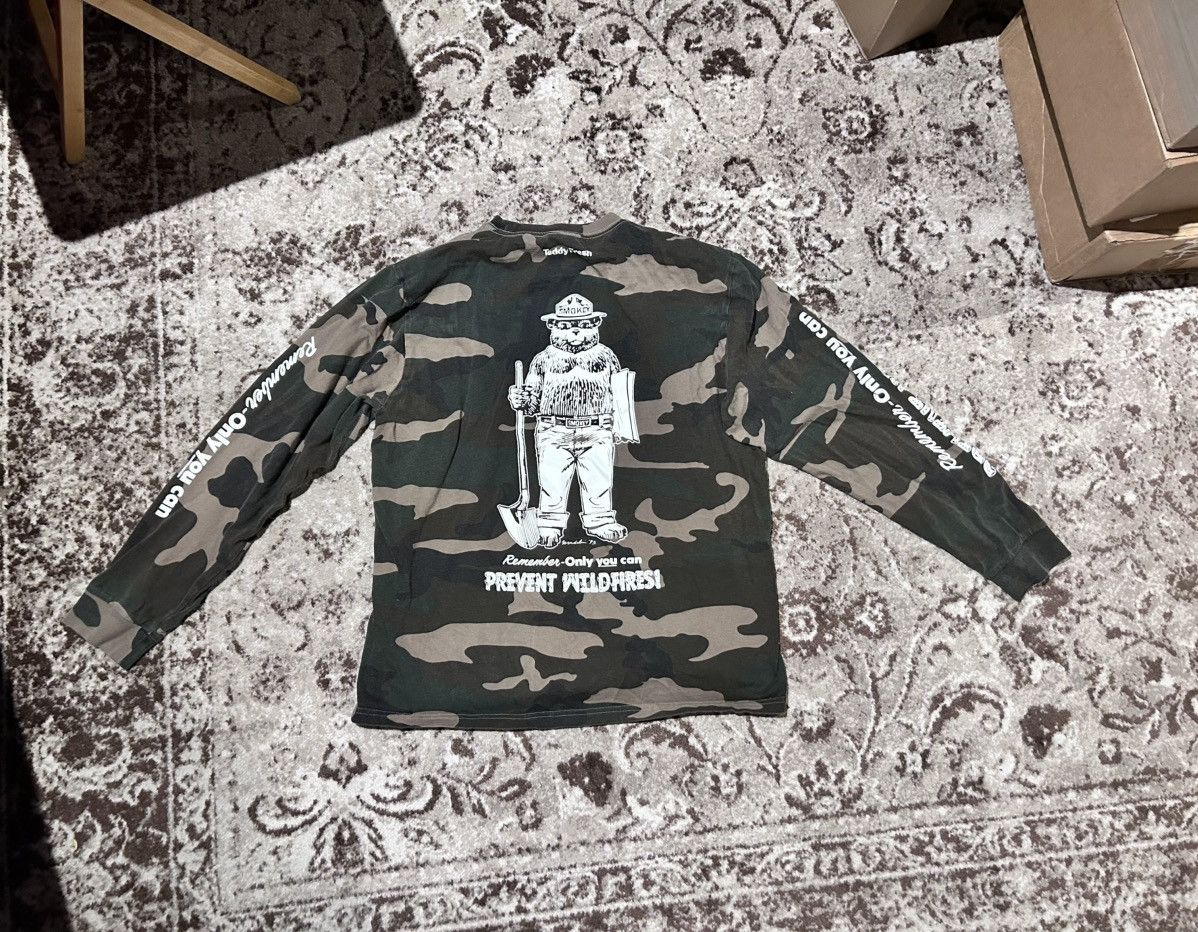 Teddy Fresh LIMITED TEDDY FRESH CAMO LONGSLEEVE SHIRT Size US M / EU 48-50 / 2 - 2 Thumbnail