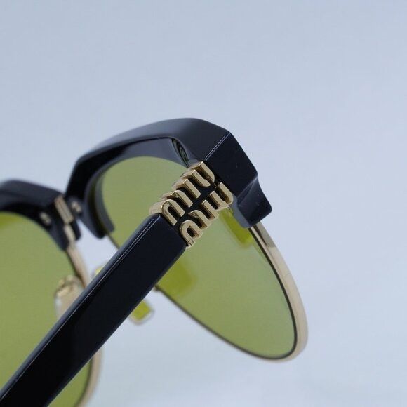 Miu Miu Miu Miu MU09ZS 1AB07O Sunglasses Black Aviator Frame Size ONE SIZE - 11 Thumbnail