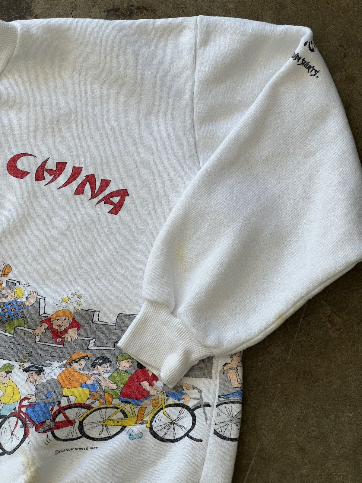 Vintage Vintage 1986 I Survived China Great Wall Crewneck Large Size US L / EU 52-54 / 3 - 6 Thumbnail