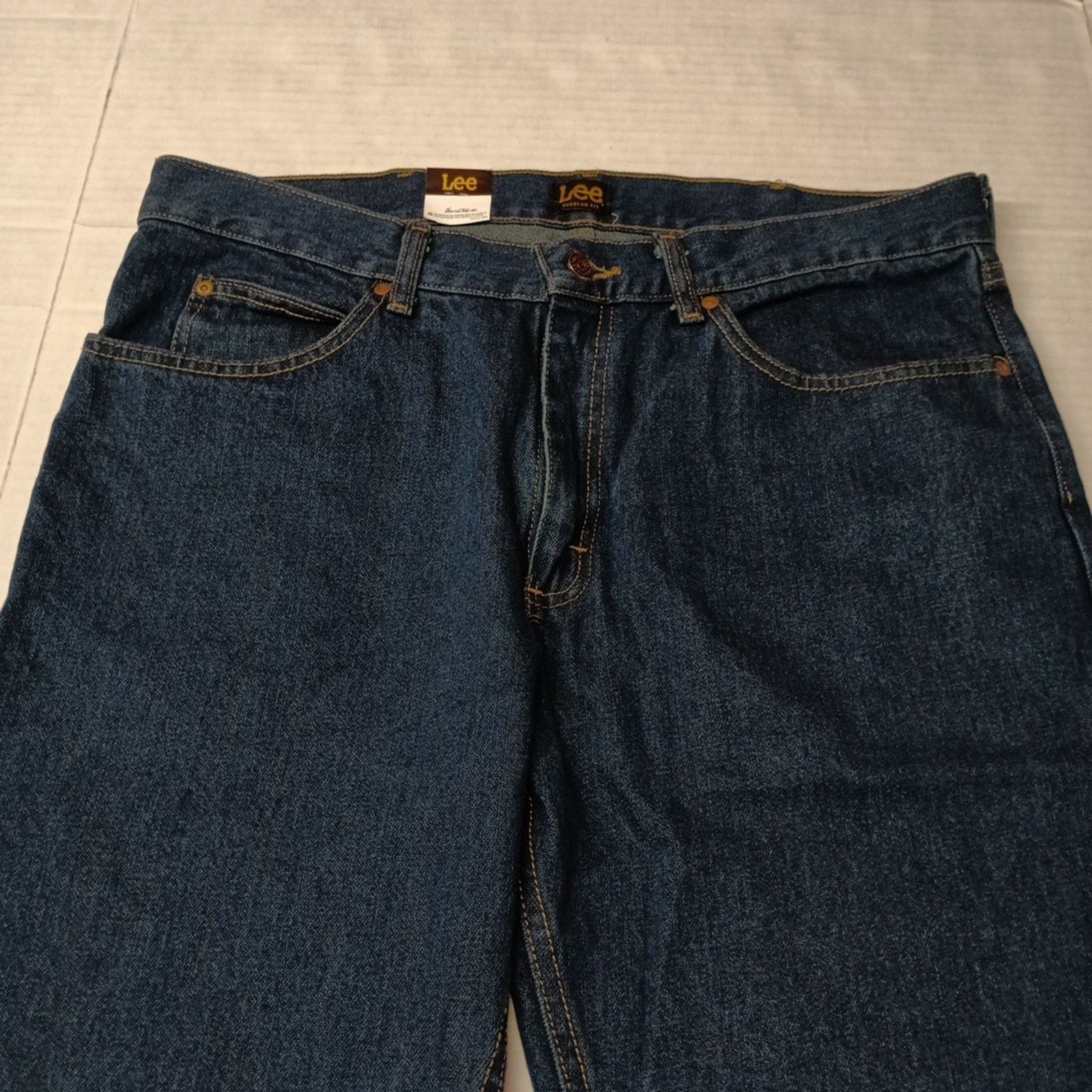 Lee Lee Straight Leg Jeans Men's 36x34 Night Shade Relaxed Blue Size US 36 / EU 52 - 4 Thumbnail