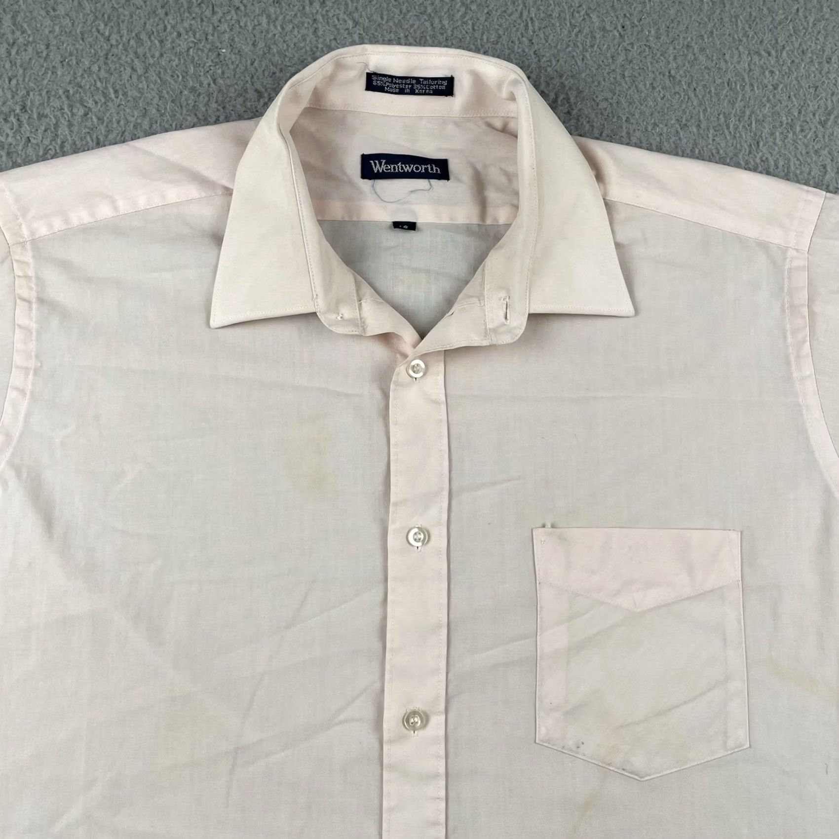 Vintage VINTAGE Wentworth Button-Up Pocket Shirt Mens XL Ivory 80s Lightweight Christmas Cowboy 80s? Size US XL / EU 56 / 4 - 2 Thumbnail