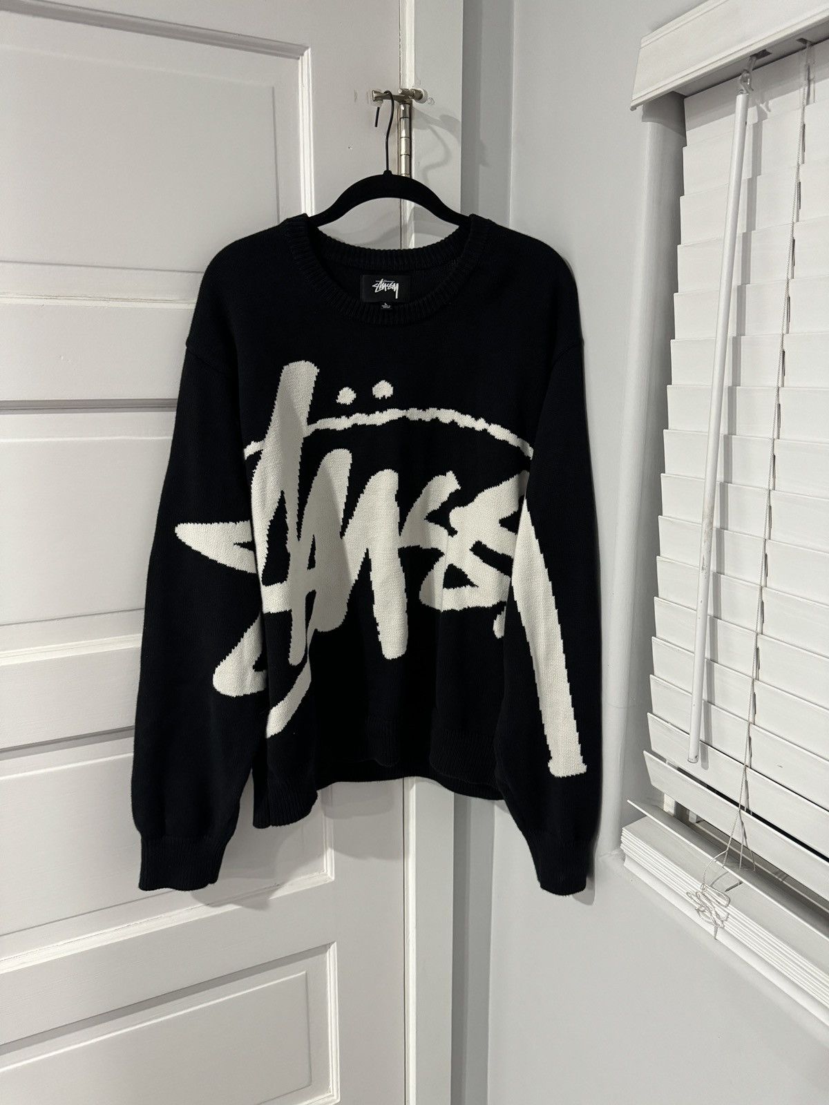 Stussy RARE STUSSY X LUCIEN SMITH TIGRIS PRINT SWEATER mohair 