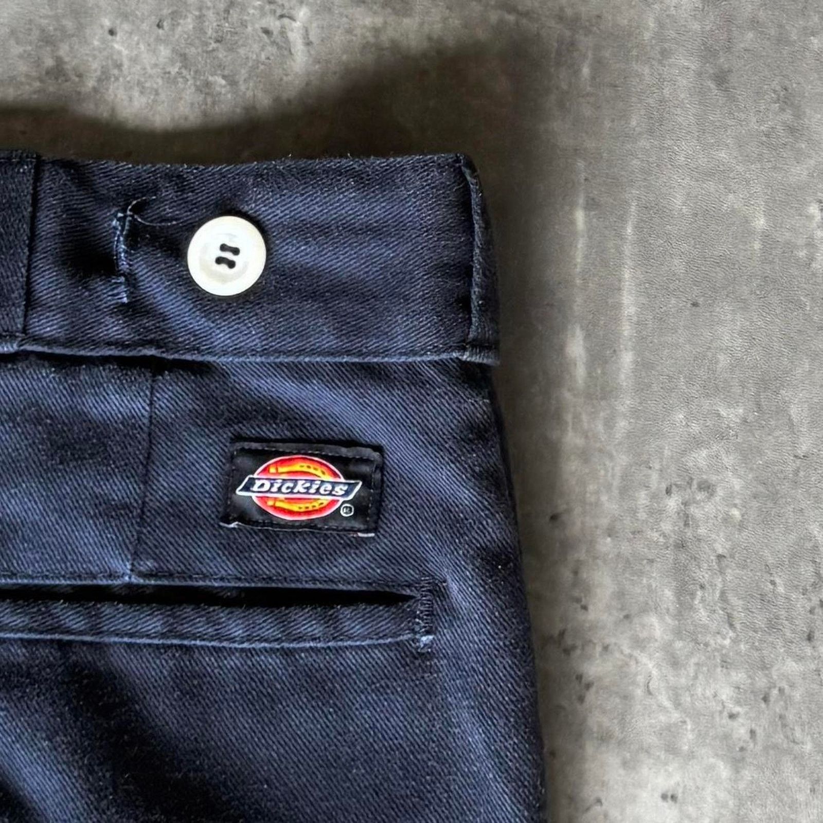 Dickies × Japanese Brand × Vintage Vintage Y2K Baggy Dickies Navy Blue Casual Skate Pants Size US 36 / EU 52 - 3 Thumbnail