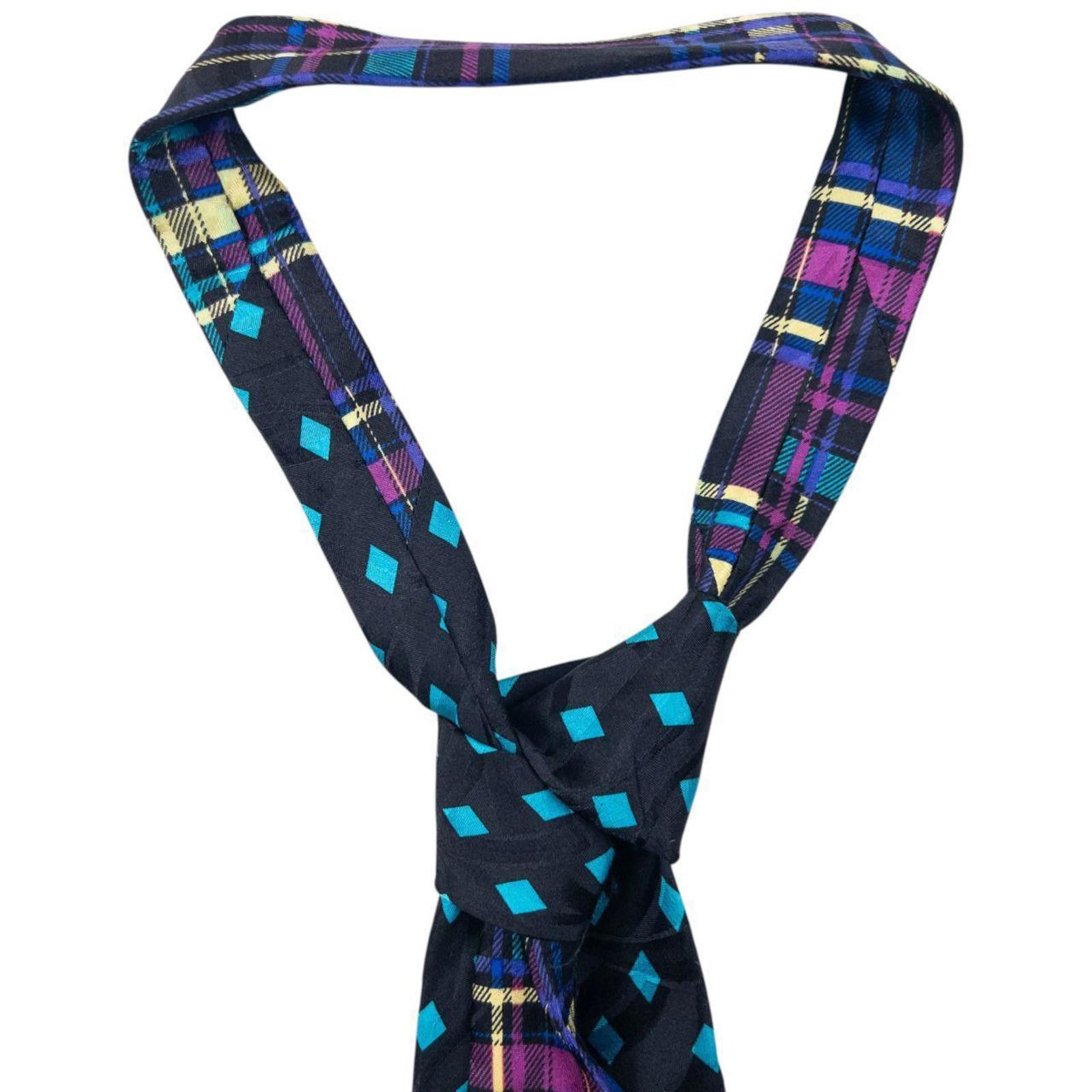 Versace Vintage 90s Gianni Versace Pattern Medusa Silk Tie Size ONE SIZE - 3 Thumbnail