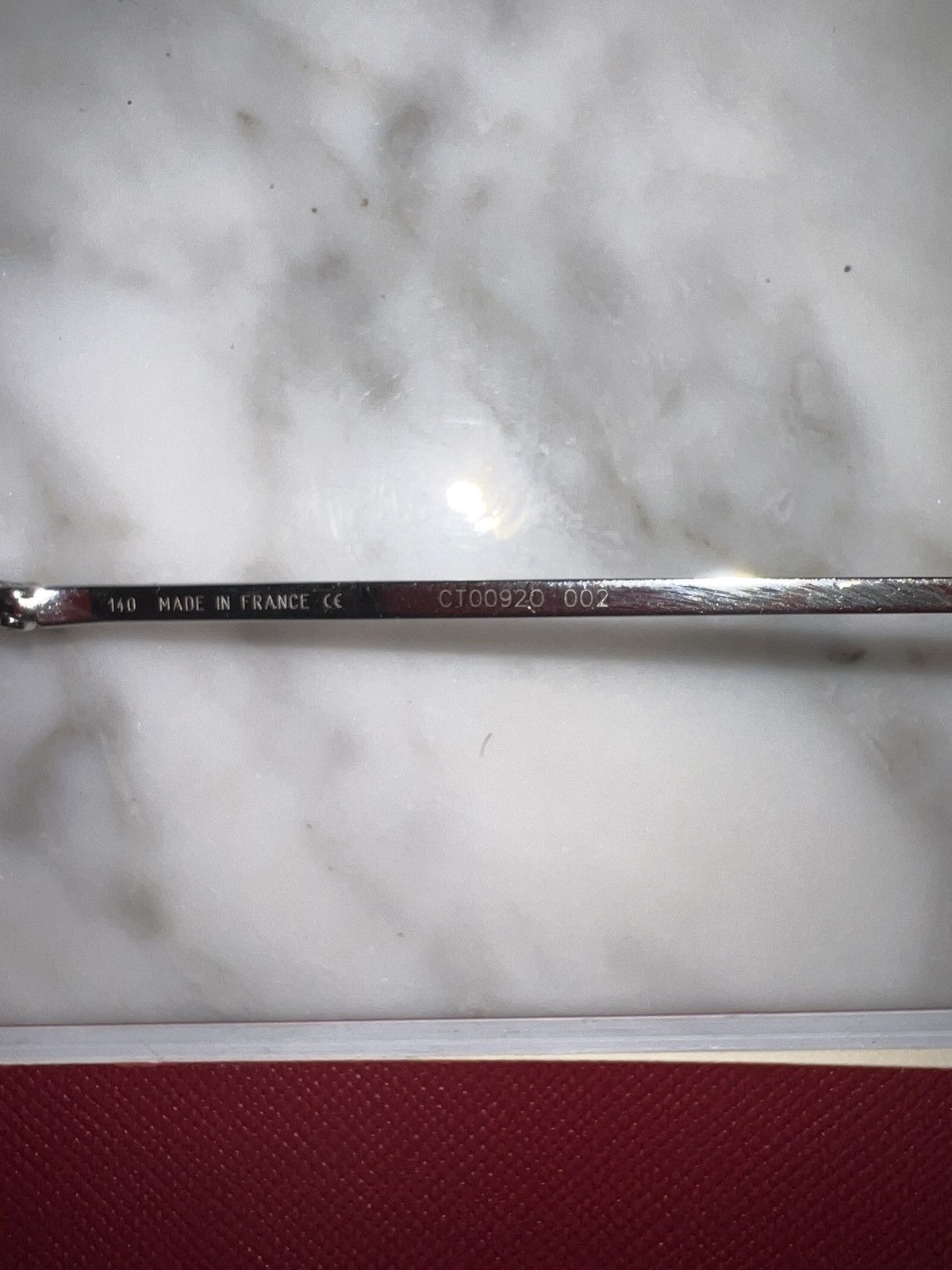 Cartier Exclusive Red Cartier Frames New Size ONE SIZE - 1 Thumbnail