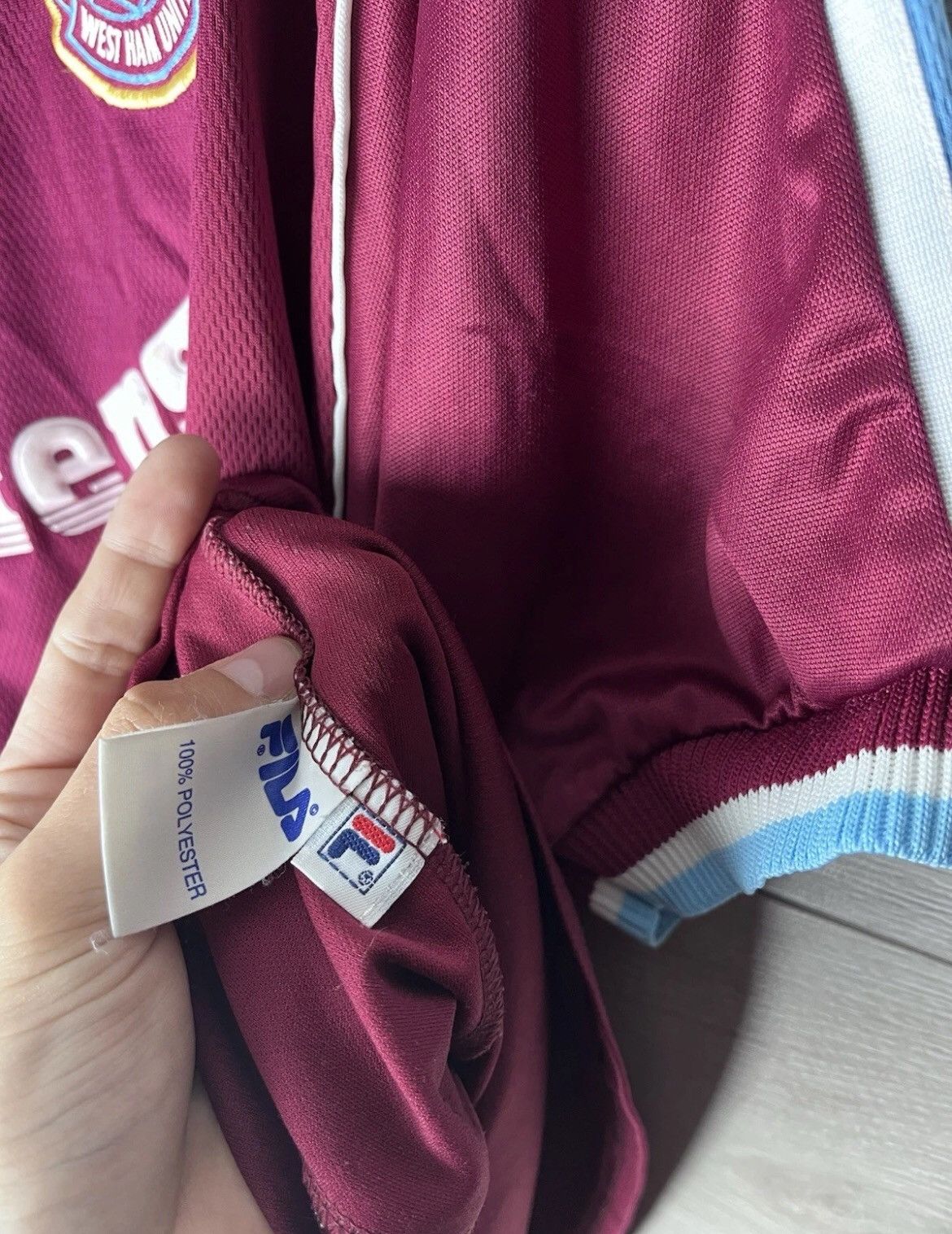 Fila VERY RARE SOCCER JERSEY MEN FILA WEST HAM UNITED Size US XL / EU 56 / 4 - 10 Thumbnail