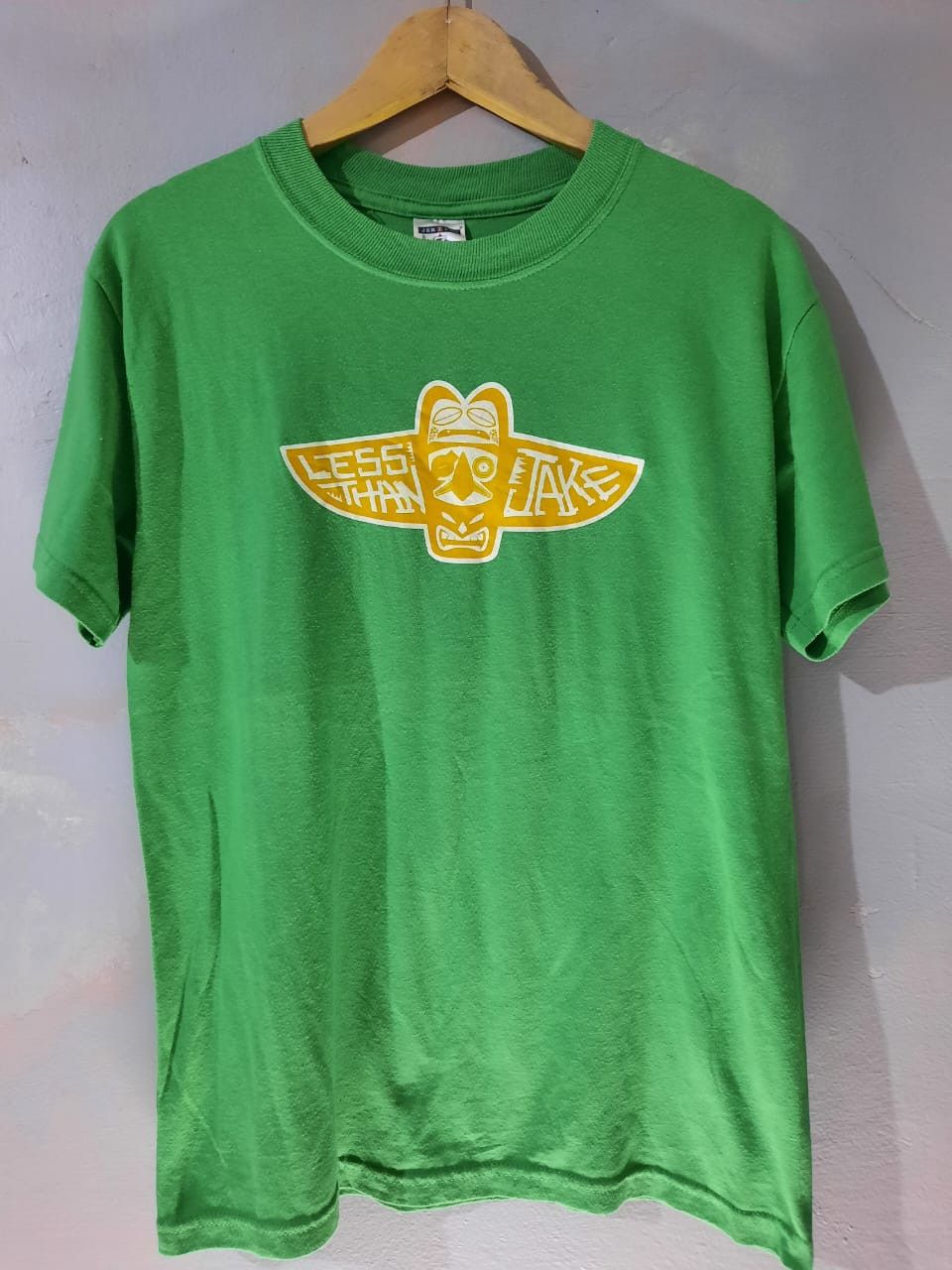 image of Band Tees x Rock T Shirt Vintage Y2K Less Than Jake in Green, Men's (Size Small)