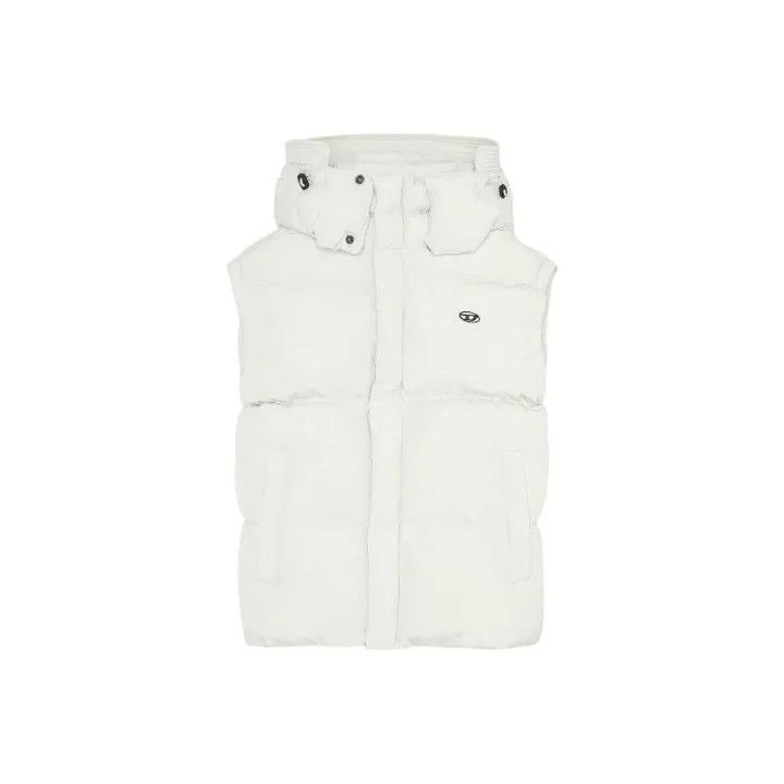 Diesel Diesel White Logo Detachable Hood Vest 0079 Size US L / EU 52-54 / 3 - 1 Thumbnail