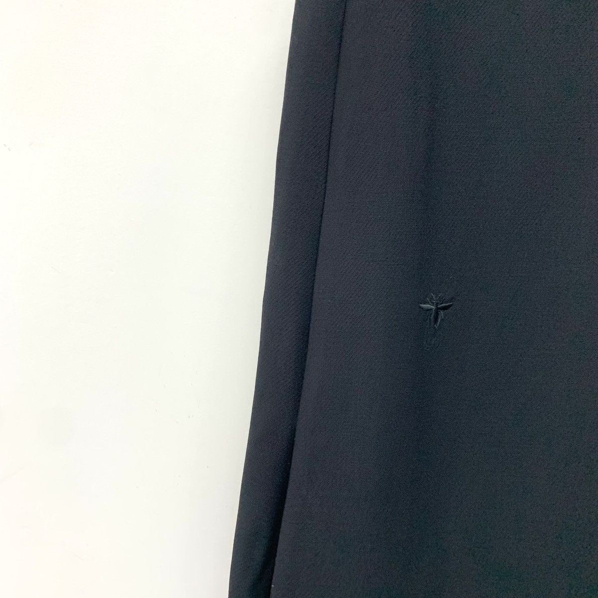 Dior Christian Dior Black Bee Wool Zip Sleeveless Dress K26WX Size XS / US 0-2 / IT 36-38 - 5 Thumbnail