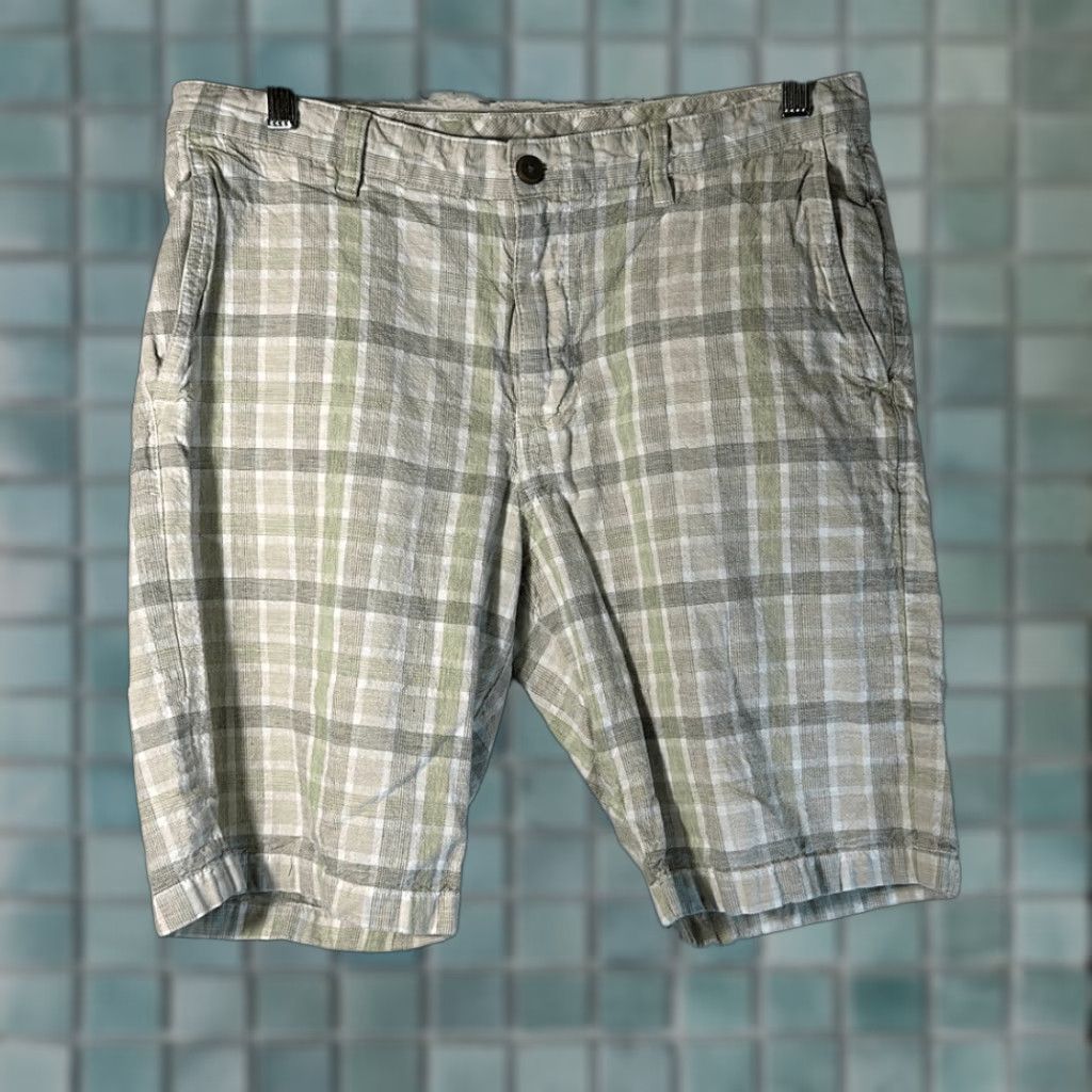 Tommy Bahama Tommy Bahama Shorts Men’s 34 Linen Blend Plaid Beige Green Brown Size US 34 / EU 50 - 1 Thumbnail