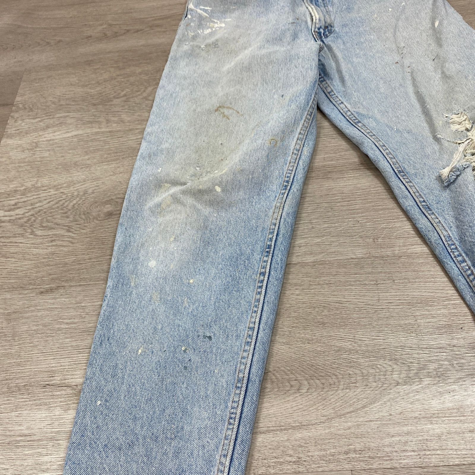 Levi's × Vintage VTG 90s Levi's 550 Made in USA Relaxed Fit Jeans Men's 30x29 Size US 30 / EU 46 - 10 Thumbnail