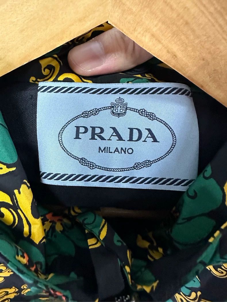Prada Prada Size 38 Flower-full Indonesian dragon jacket 2501-Nex Size US XXS / EU 40 - 3 Thumbnail