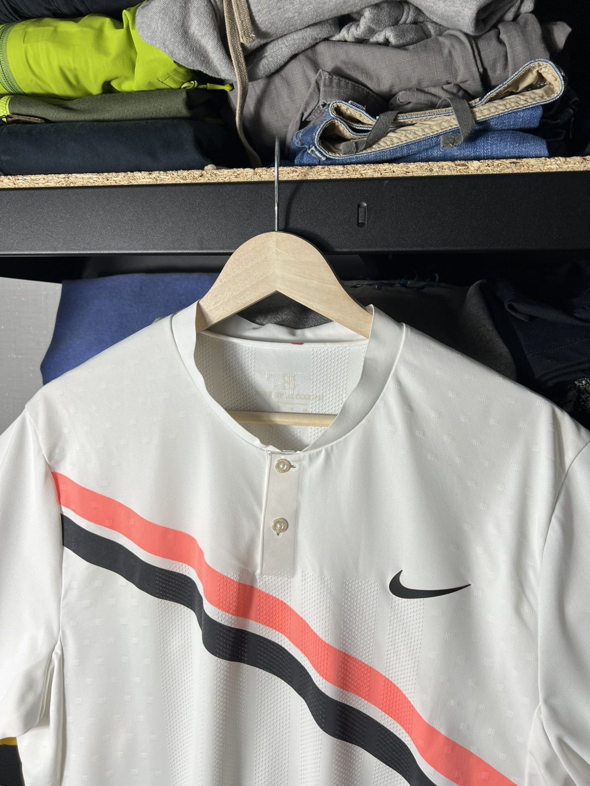 Nike 🏆 Nike Roger Federer RF 2018 Australian Open Tennis Rare Y2K Size US XL / EU 56 / 4 - 4 Thumbnail
