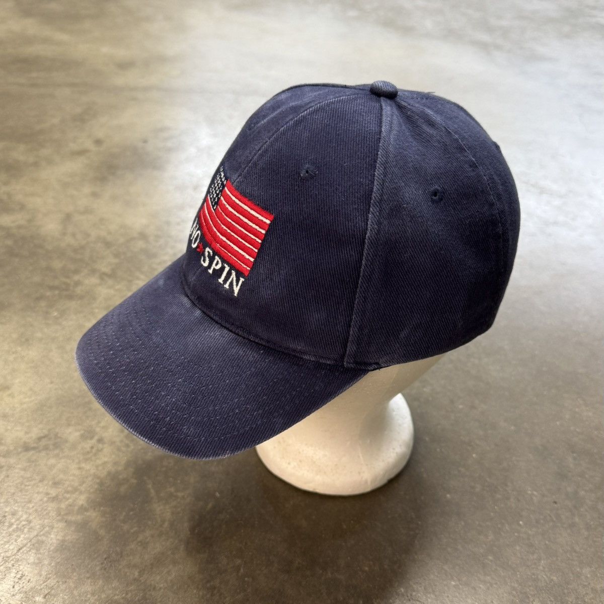 Vintage No Spin American Flag Distressed Hat Strapback Vintage Cap Size ONE SIZE - 2 Thumbnail