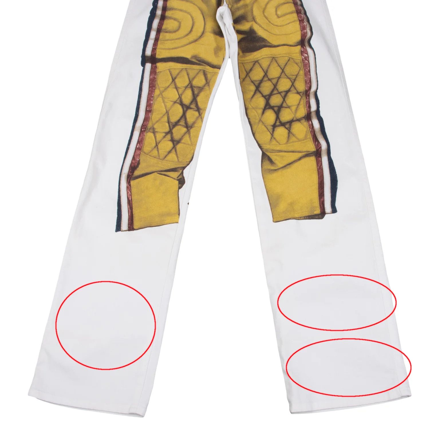 Jean Paul Gaultier Trompe L'Oeil Cotton Stretch Pants in White Size US 32 / EU 48 - 6 Thumbnail