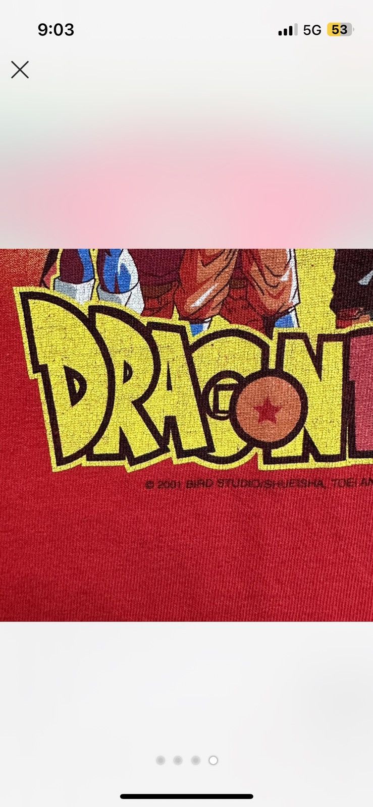 Vintage Vintage 2001 Dragonball Z Graphic Tee Size US S / EU 44-46 / 1 - 5 Thumbnail