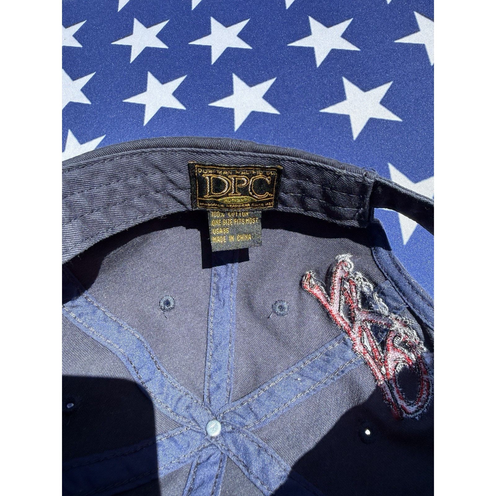 Other USA Flag Baseball Cap Adjustable Embroidered, Distressed Size ONE SIZE - 6 Thumbnail