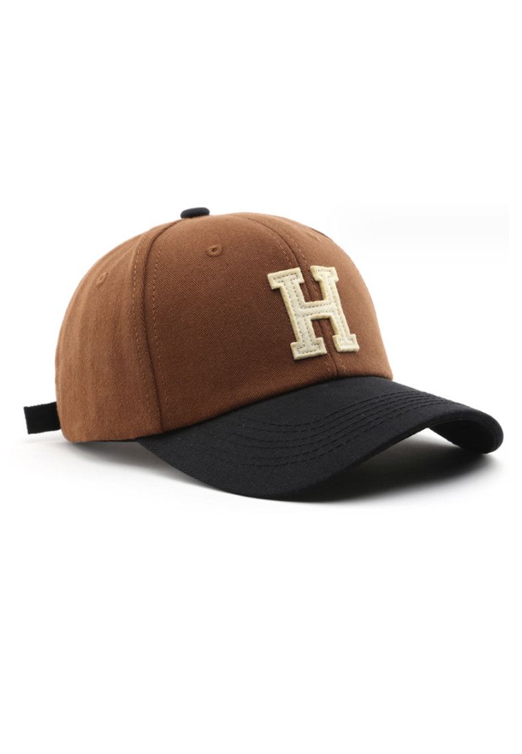 Other Letter H Brown and Black Adjustable Baseball Cap Size ONE SIZE - 1 Thumbnail