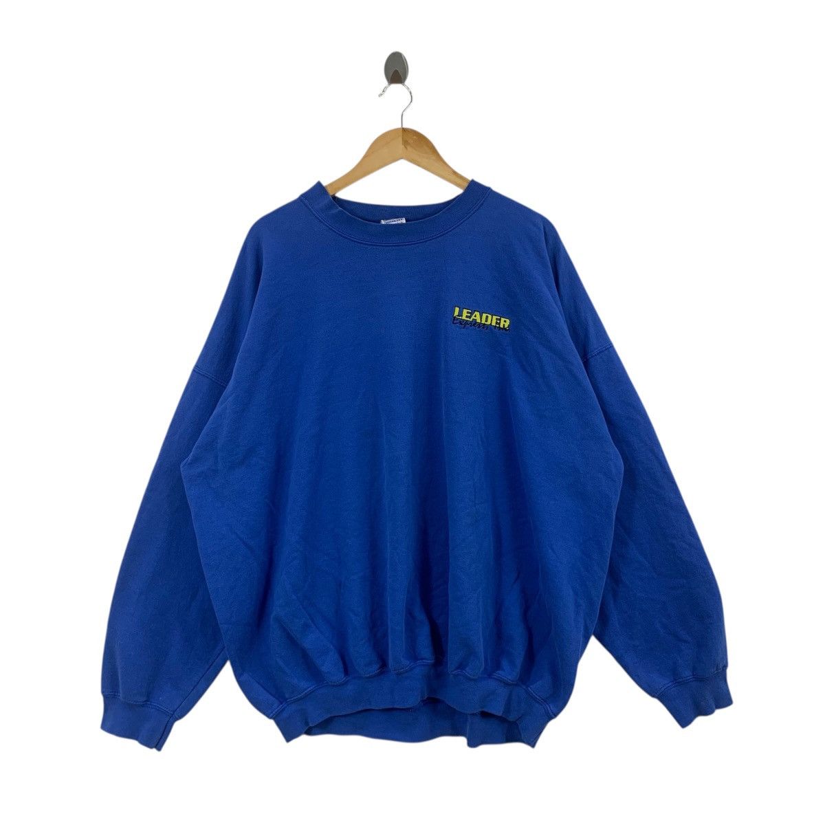 Other Vintage Y2K GILDAN LEADER EXPRESS Promo Blue Sweatshirt Size 3XL / US 20-22 - 1 Thumbnail