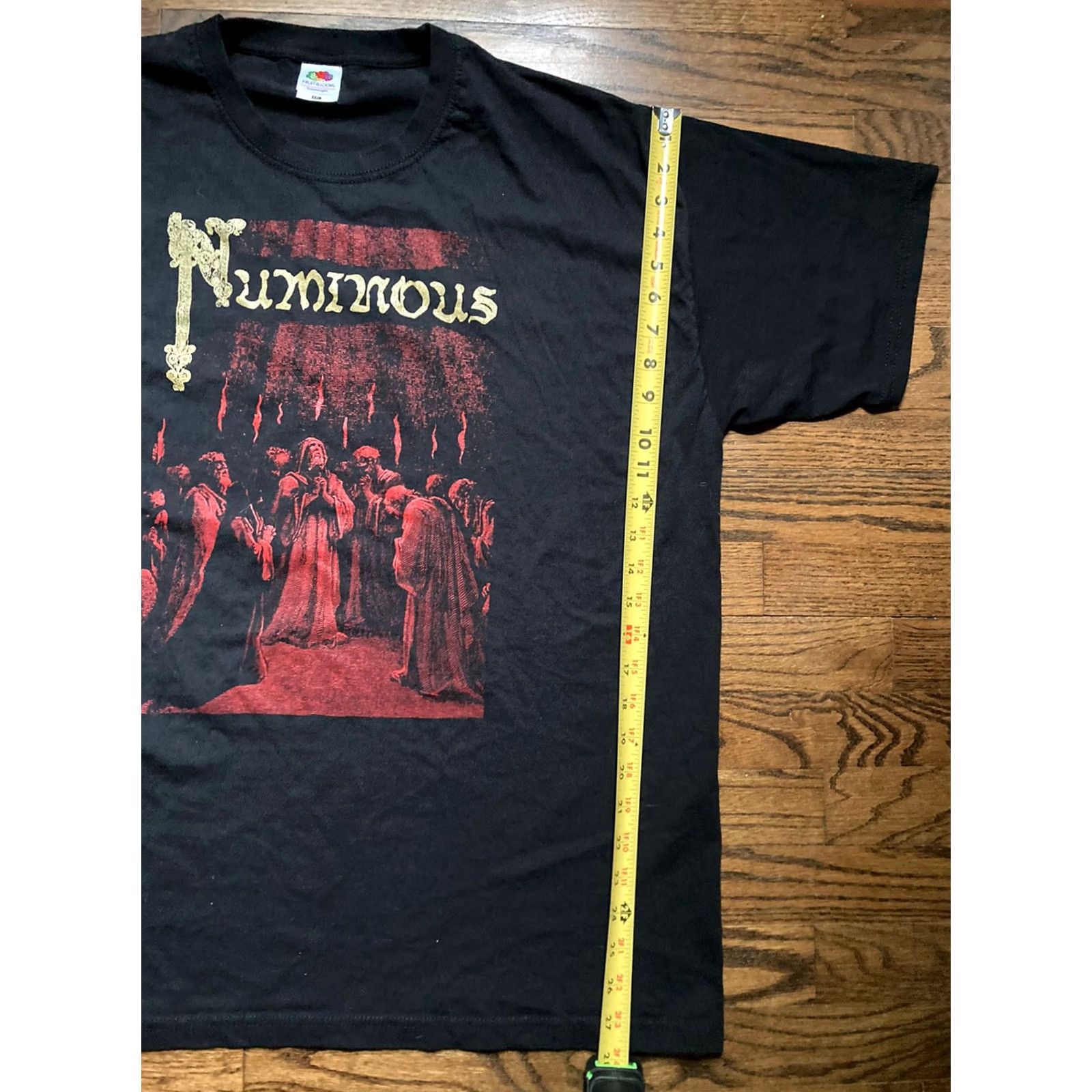 Fruit Of The Loom NUMINOUS T Shirt Mens 2XL Black Metal Band Deathcore Devil Worship Tour horror Size US XXL / EU 58 / 5 - 5 Thumbnail