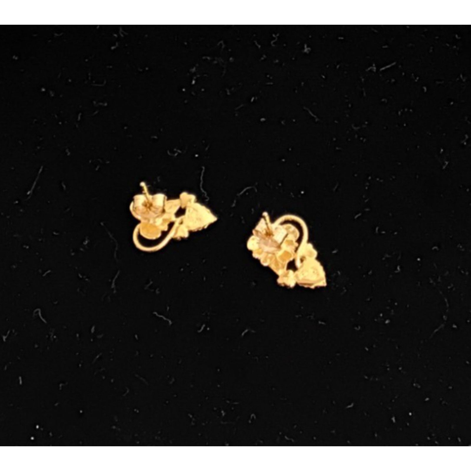Vintage Landstroms & Black Hills Gold Earrings 10k Top 14k Post/Nut Size ONE SIZE - 5 Thumbnail