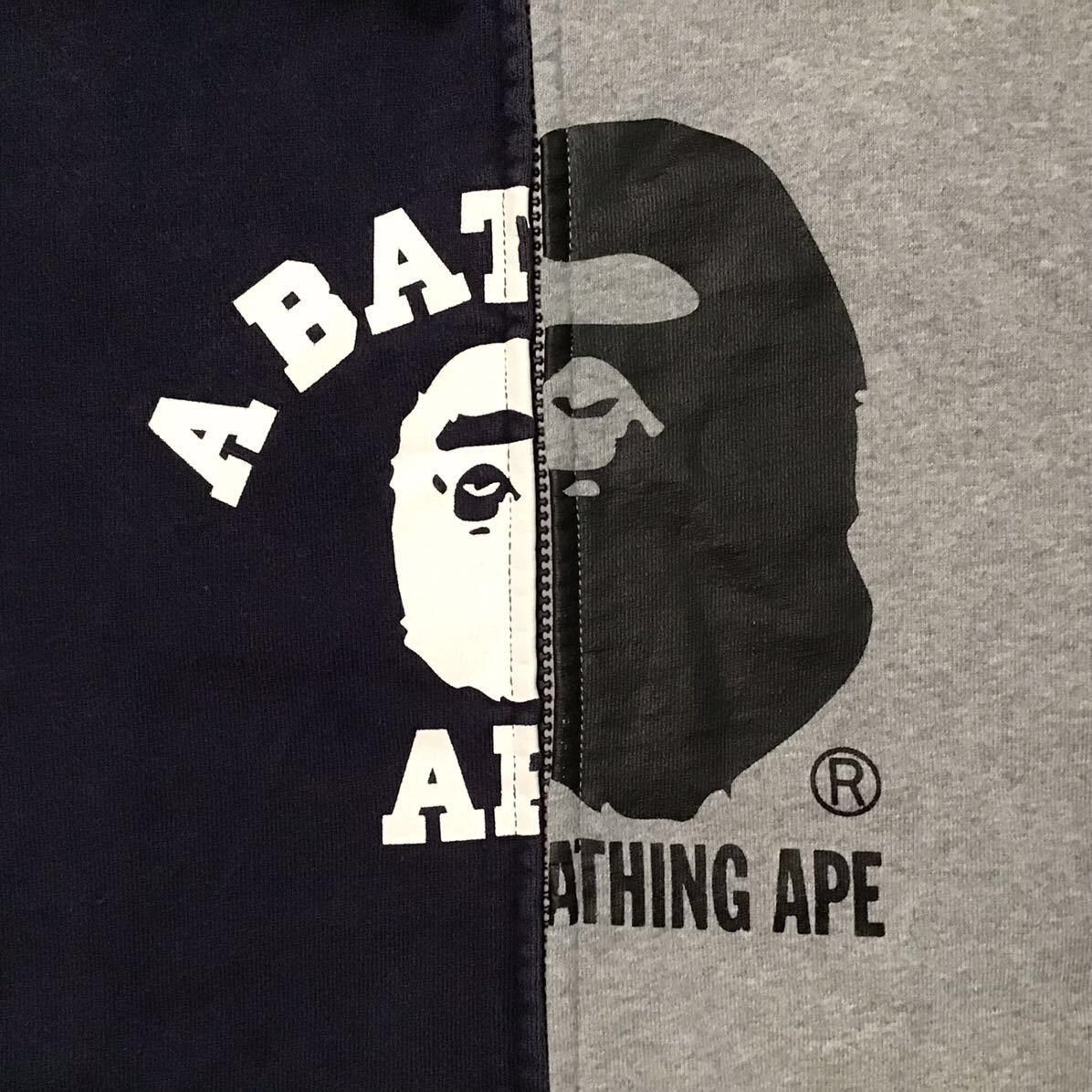 Bape BAPE College logo docking full zip hoodie a bathing ape Size US M / EU 48-50 / 2 - 2 Thumbnail