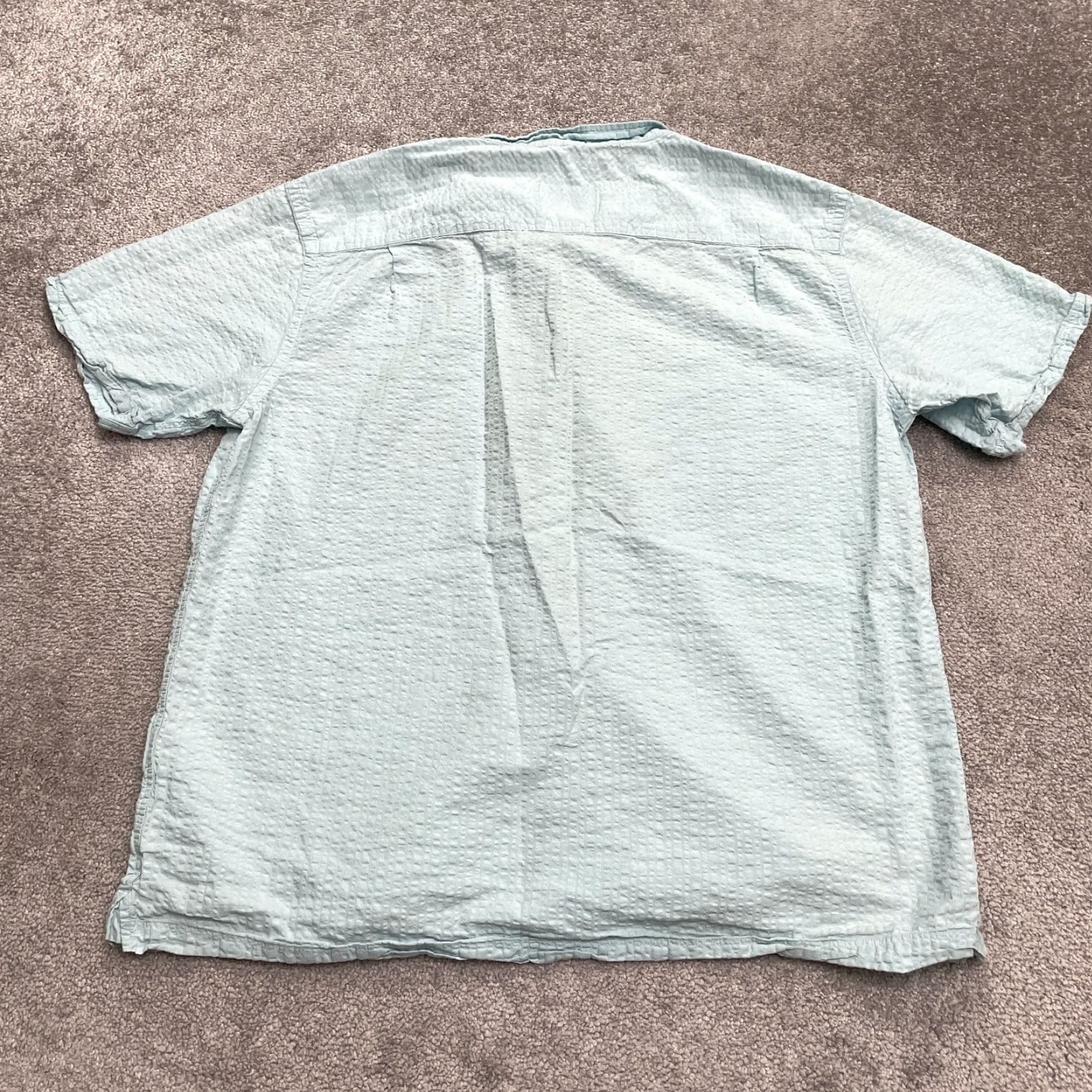 Egara Egara Slim Fit Button Down Shirt Mens XL Light Green Summer Casual Outdoor Size US XL / EU 56 / 4 - 2 Thumbnail