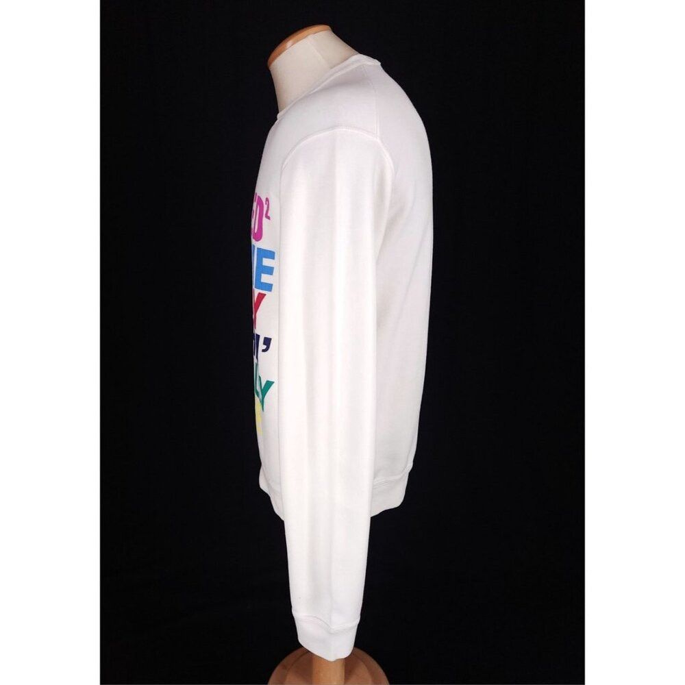 Dsquared2 DSQUARED2 Printed Slogan Cotton Sweatshirt Size M Mens Size US M / EU 48-50 / 2 - 5 Thumbnail