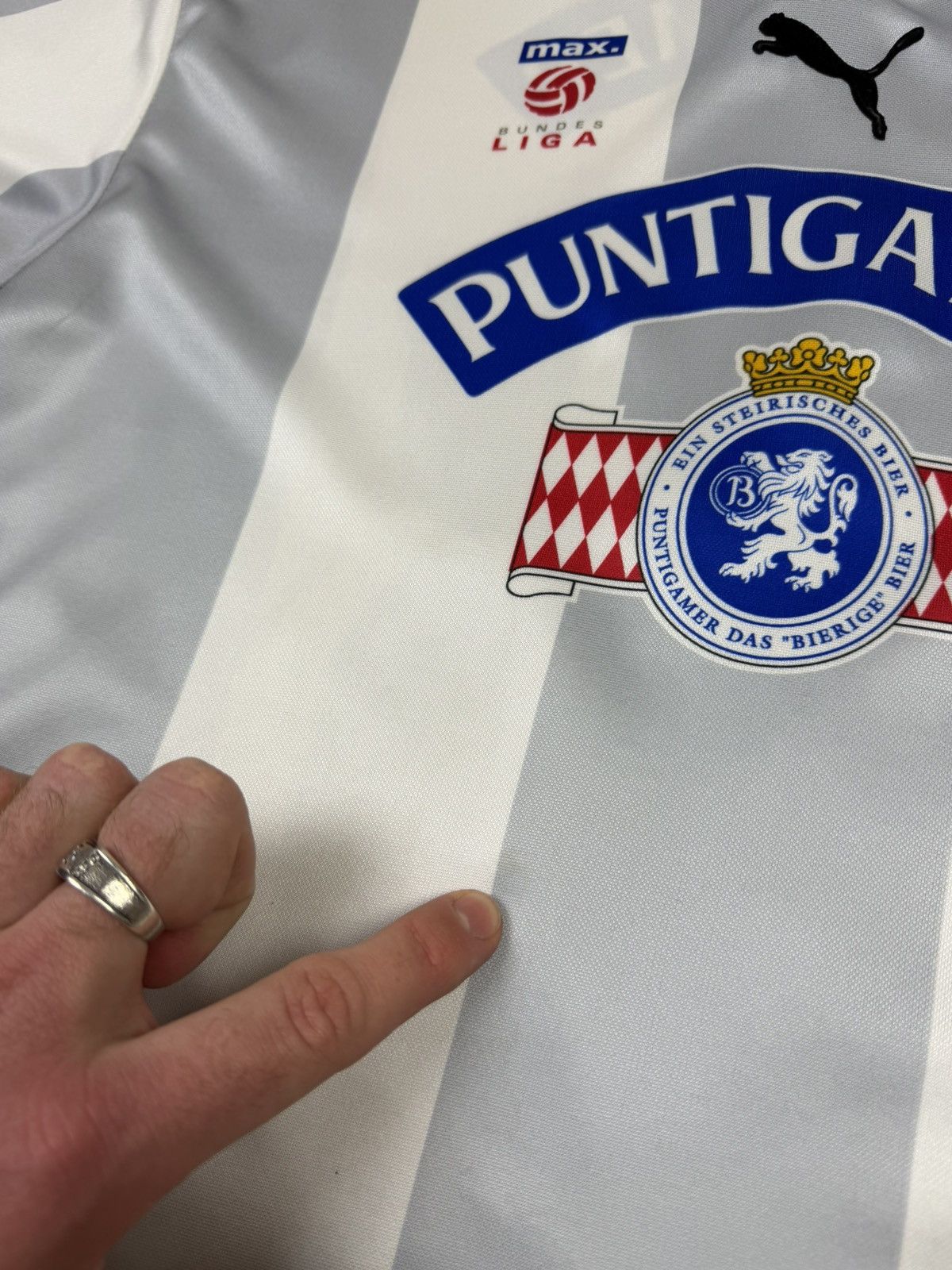Puma VINTAGE 1998/99 SK STURM GRAZ PUMA AWAY JERSEY - #18 SCHOPP Size US S / EU 44-46 / 1 - 11 Thumbnail