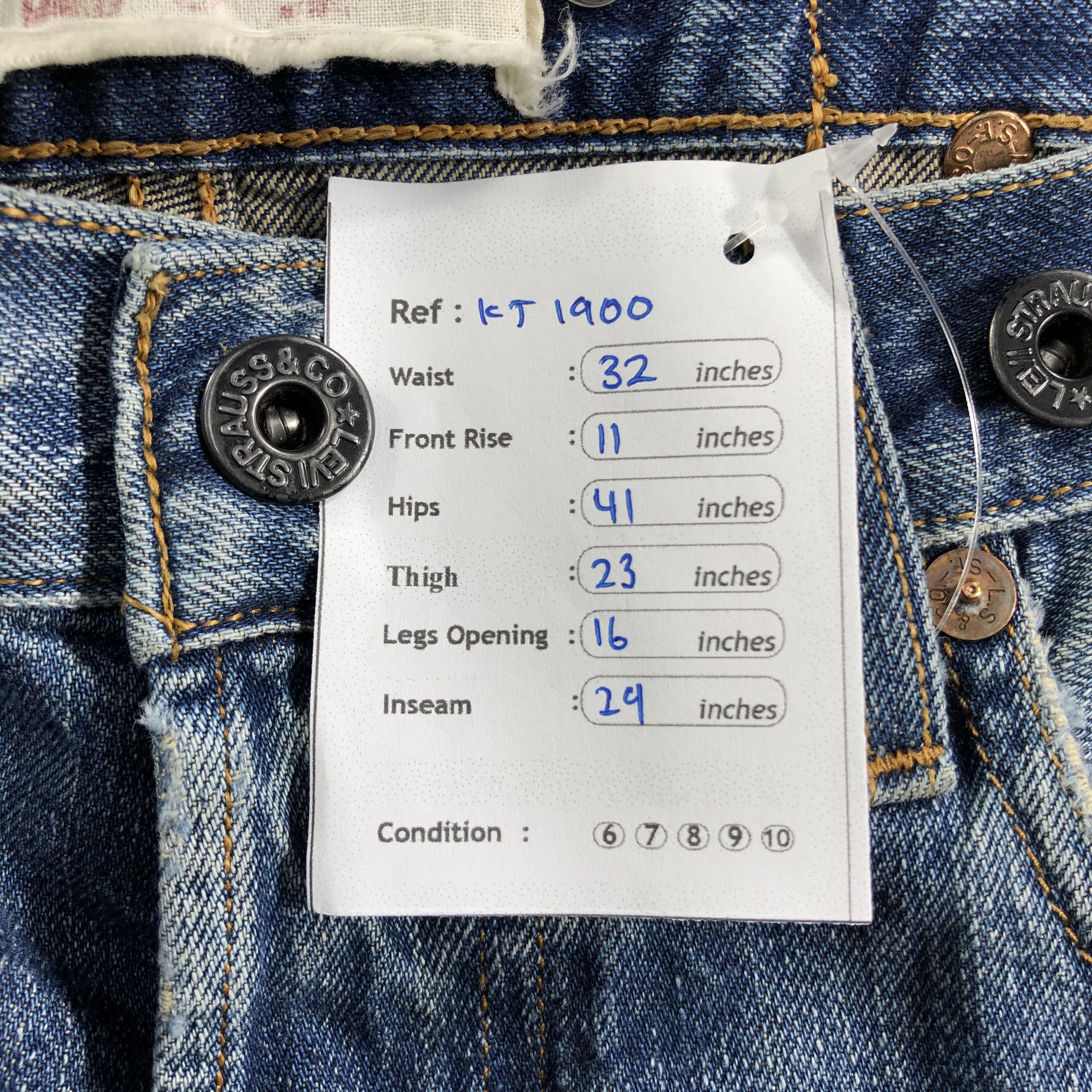 Levi's Vintage Levis 201 Jeans Dirty Distressed Denim KJ1900 Size US 32 / EU 48 - 15 Thumbnail
