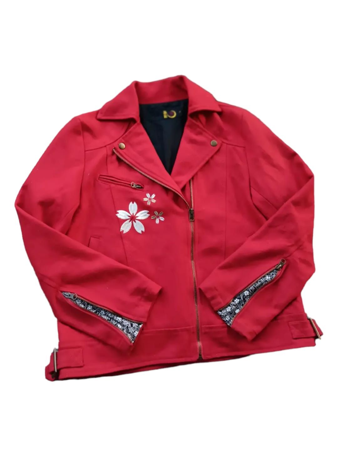 Japanese Brand Japanese embroidery sakura double breasted jacket Size US M / EU 48-50 / 2 - 3 Thumbnail