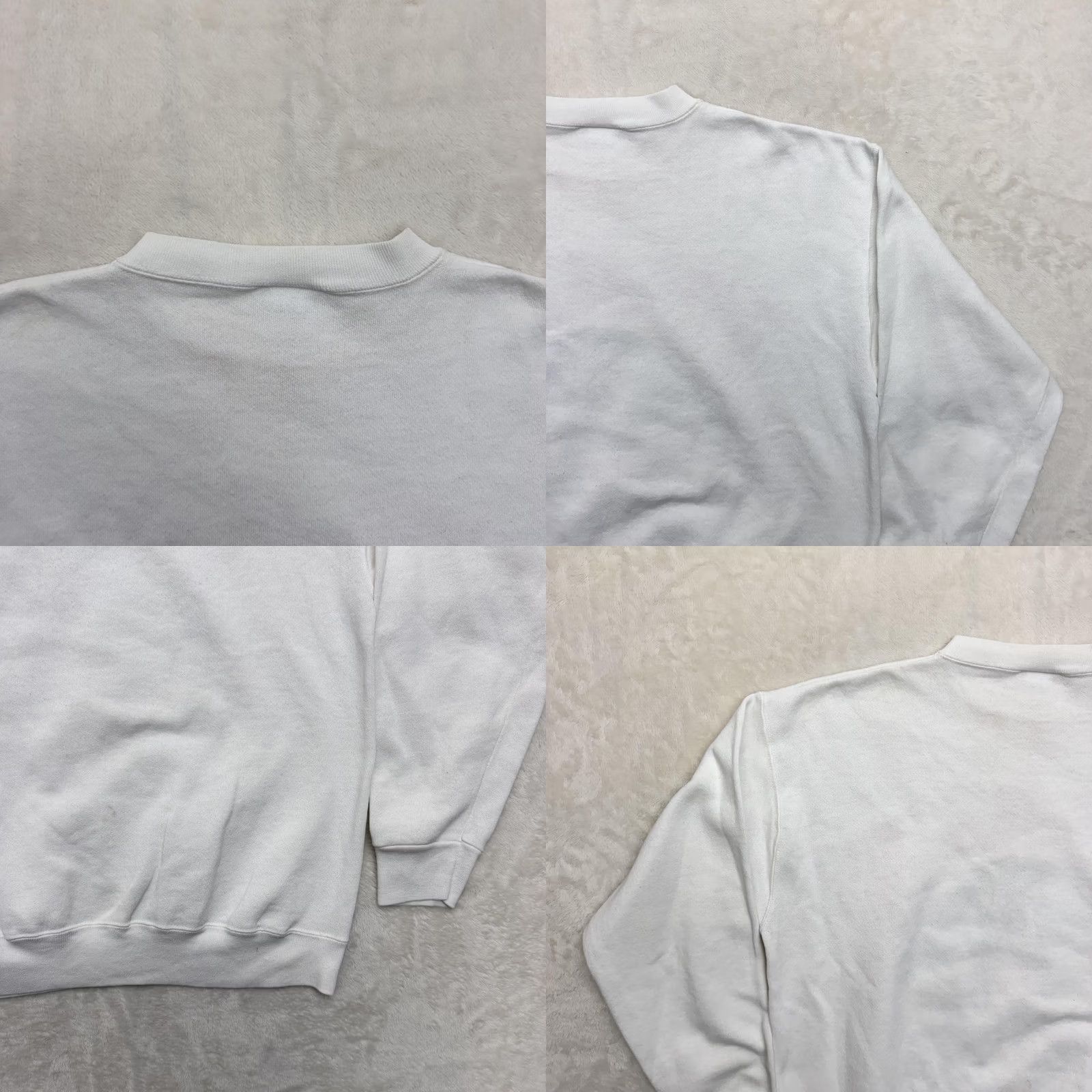 Tultex VINTAGE Tultex Peace On Earth Sweatshirt Mens Large White Christmas Graphic 90s Size US L / EU 52-54 / 3 - 9 Thumbnail