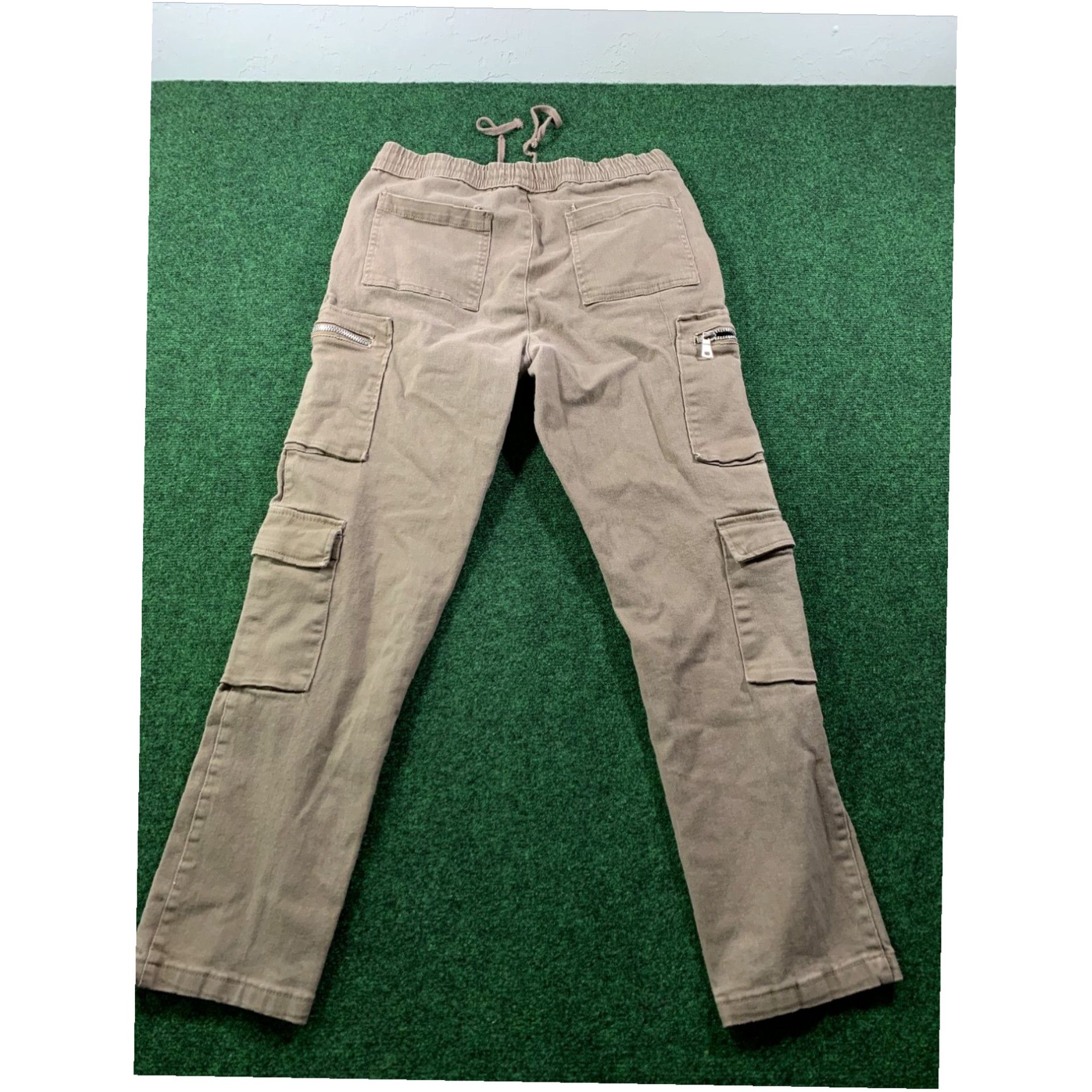 Forever 21 Forever 21 Cargo Pants Denim Pull On Denim Drawstring Size L Size US 33 - 7 Thumbnail