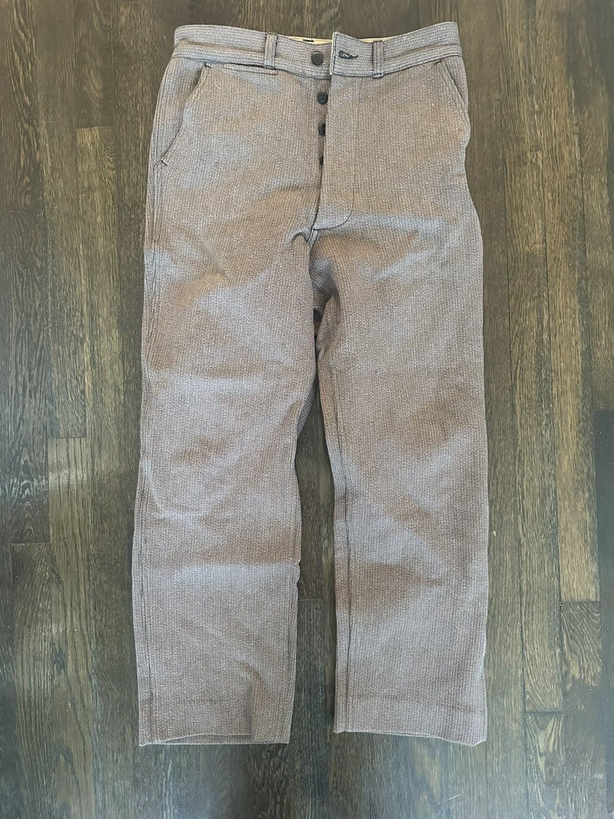 Vintage Salt and Pepper Trousers Size US 32 / EU 48 - 1 Thumbnail