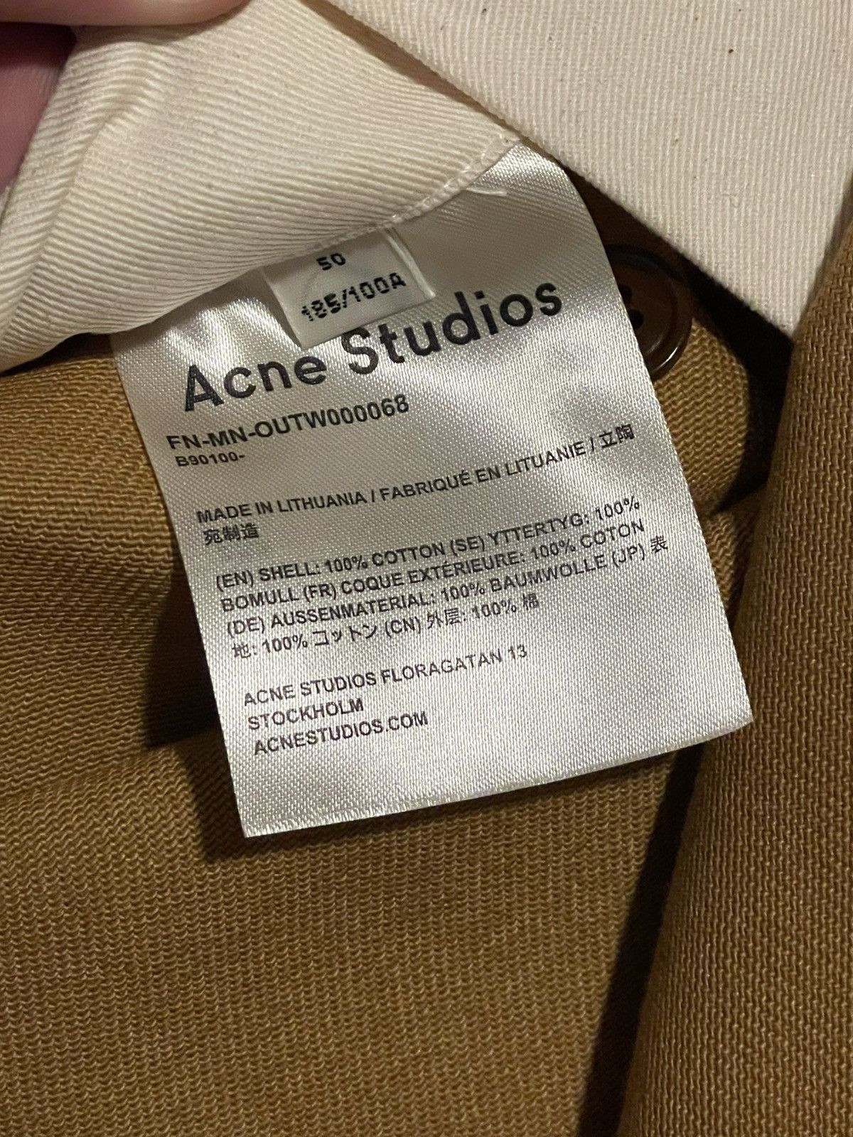 Acne Studios Acne Studios Chore Coat Twill - Never Worn Tags Attached Size US M / EU 48-50 / 2 - 8 Thumbnail