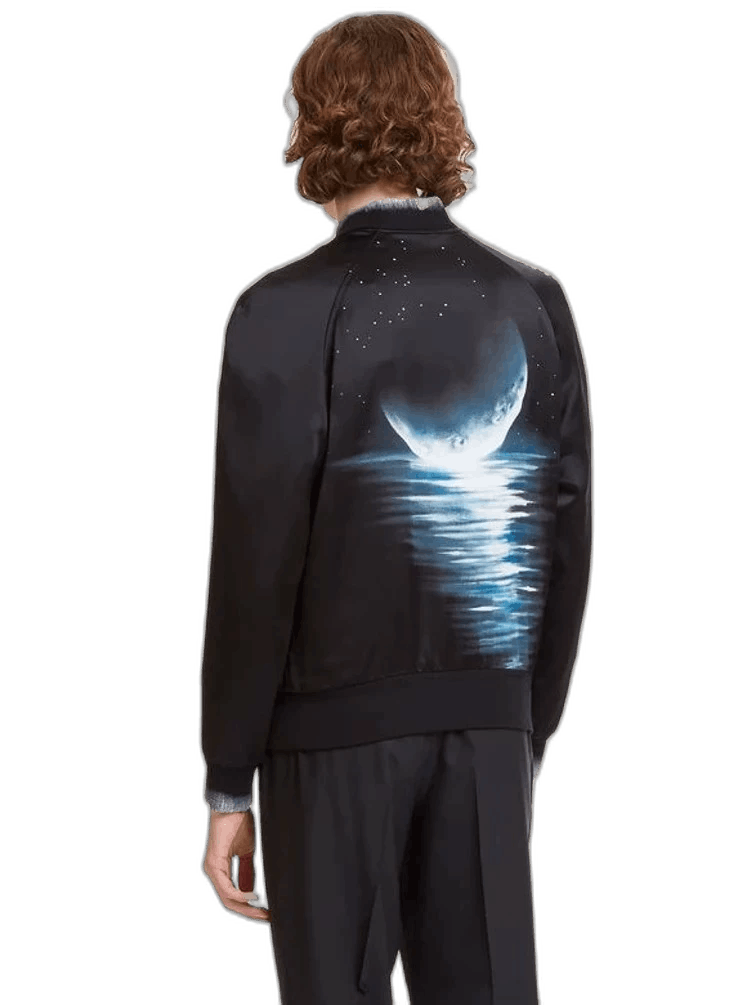 Saint Laurent Paris Saint Laurent Paris Moon Print Bomber Jacket Size US M / EU 48-50 / 2 - 1 Thumbnail