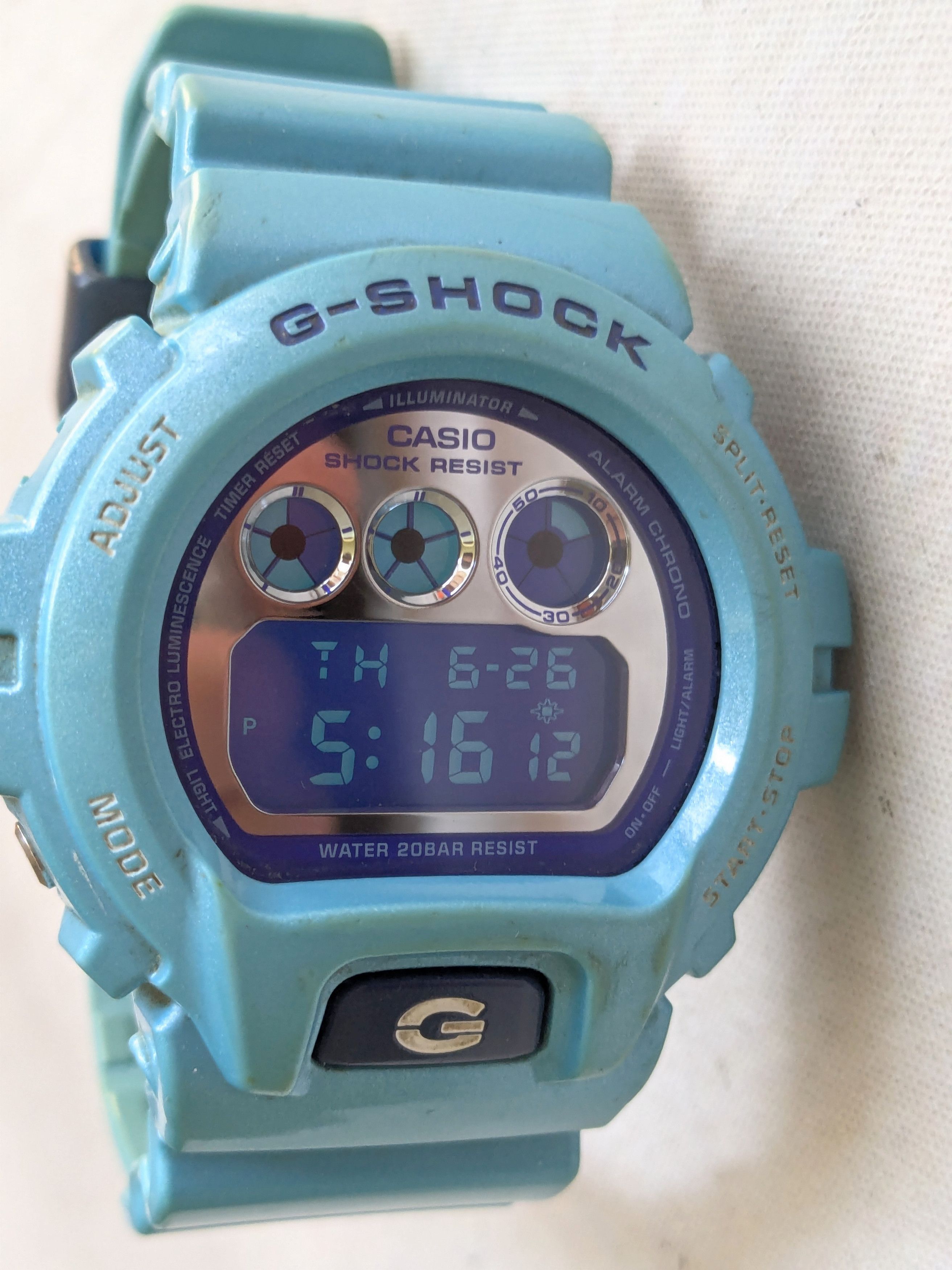 Casio Casio G-shock Watch DW6900 Blue Turquoise Purple Size ONE SIZE - 6 Thumbnail