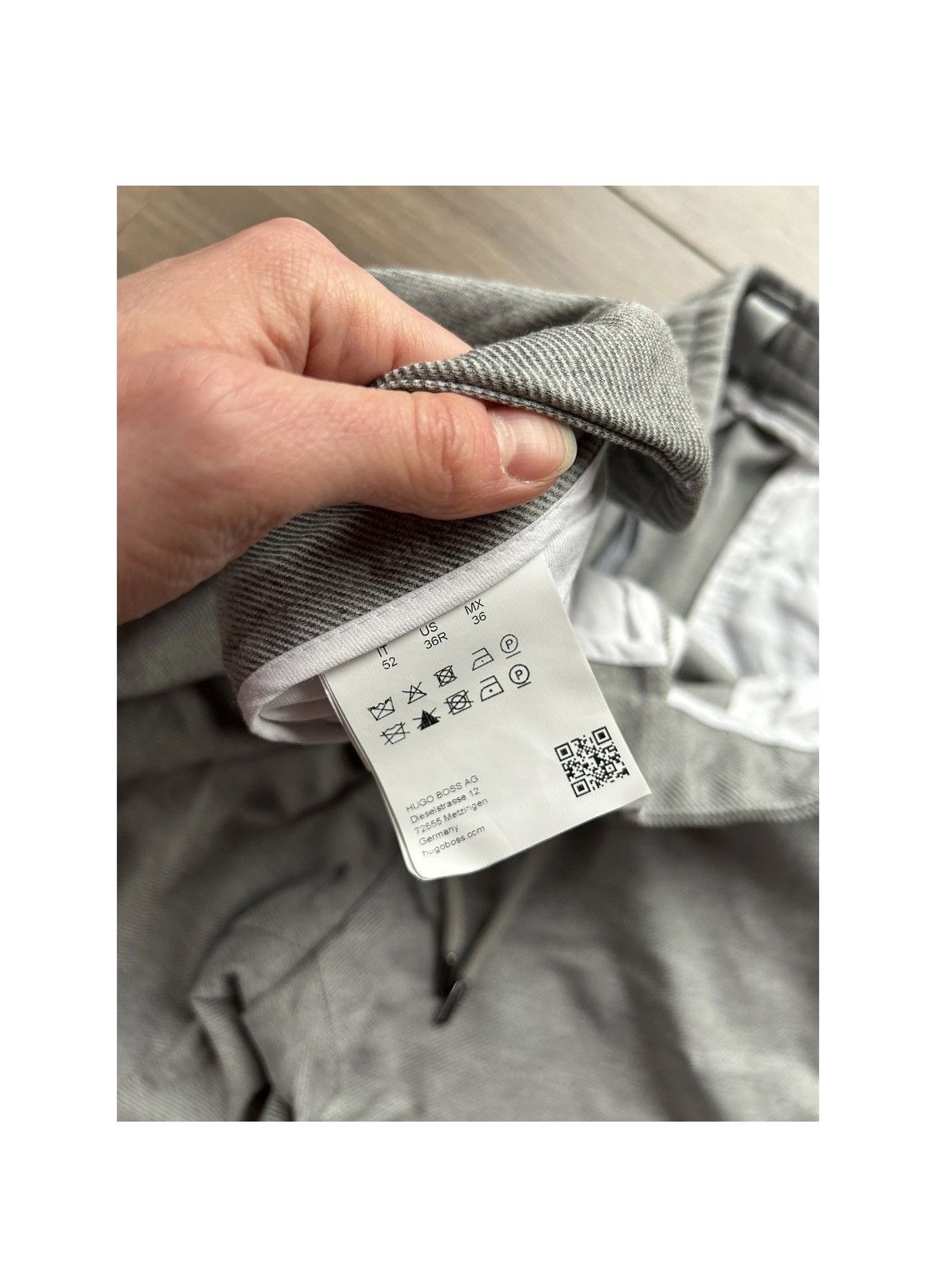 Hugo Boss Hugo Boss grey wool chino pants 52 36R Size US 36 / EU 52 - 6 Thumbnail