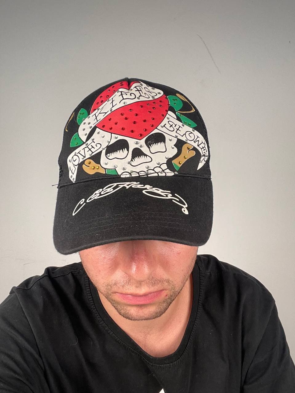 Ed Hardy Vintage Ed Hardy Cap Love Kills Slower Y2K Japan Size ONE SIZE - 1 Thumbnail