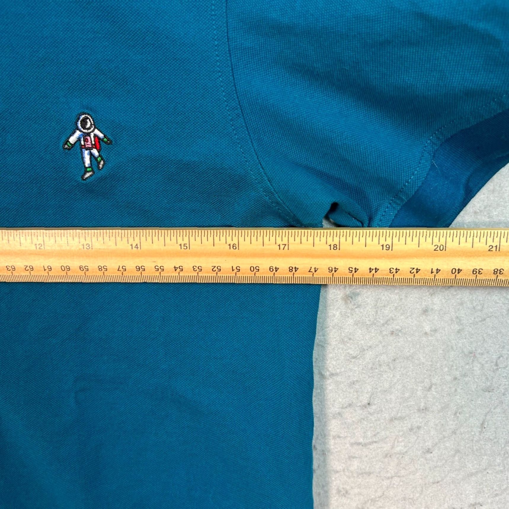 Paul Smith VINTAGE Paul Smith Women Polo Shirt M Blue Embroidered Astronaut Logo Cotton Size M / US 6-8 / IT 42-44 - 5 Thumbnail