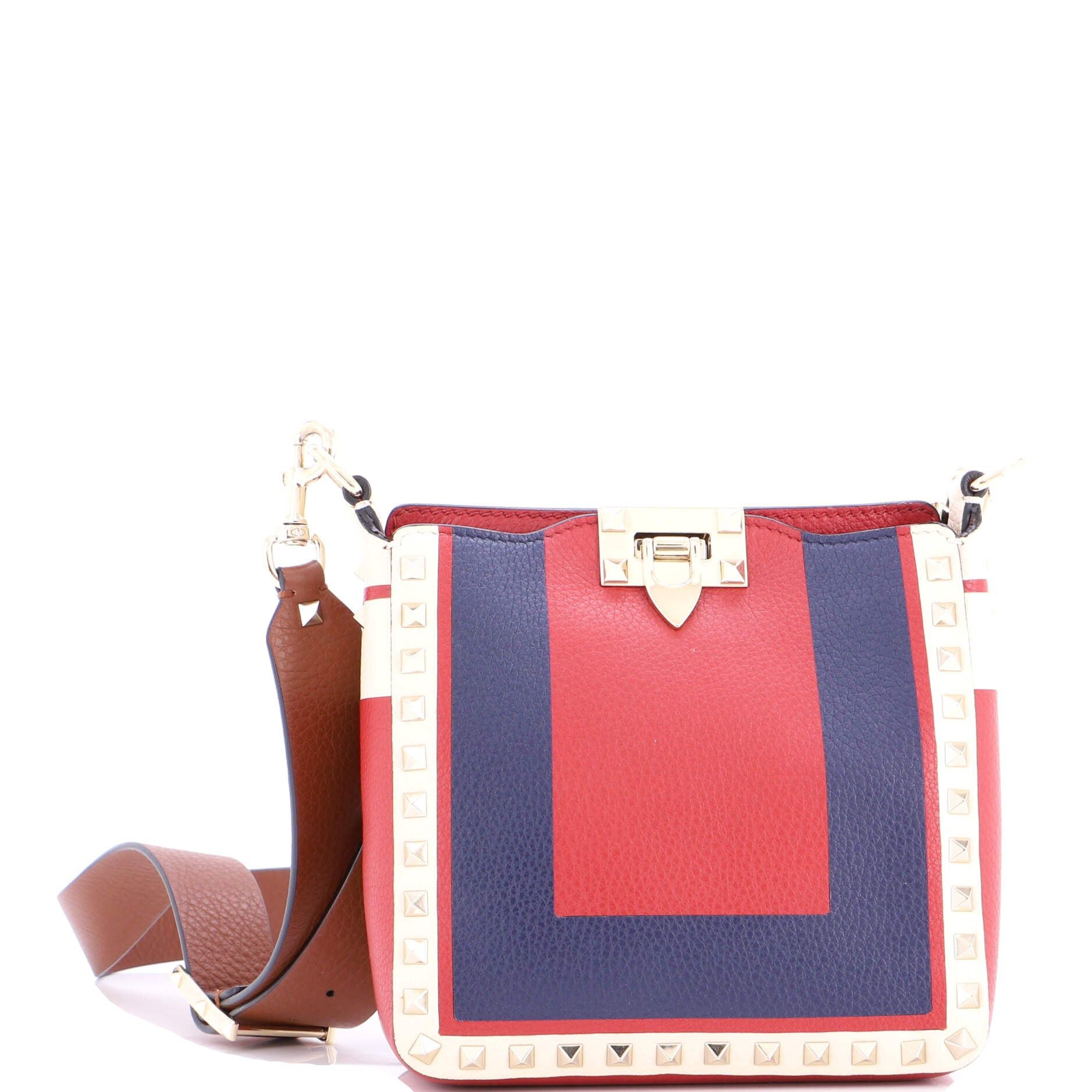 Valentino Rockstud Flip Lock Messenger Bag Size ONE SIZE - 1 Thumbnail