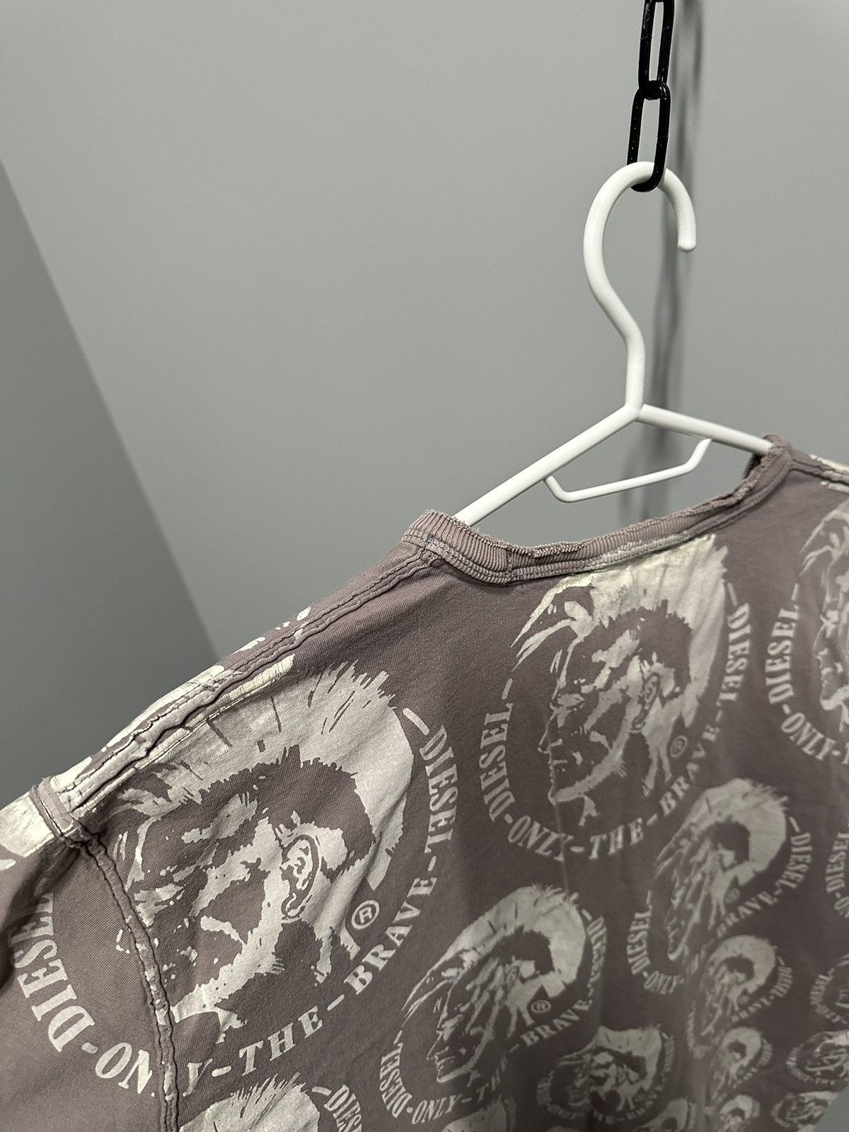 Diesel Diesel 2000s Vintage Y2K T-Shirt Distressed Style Multi Logo Size US XL / EU 56 / 4 - 18 Thumbnail