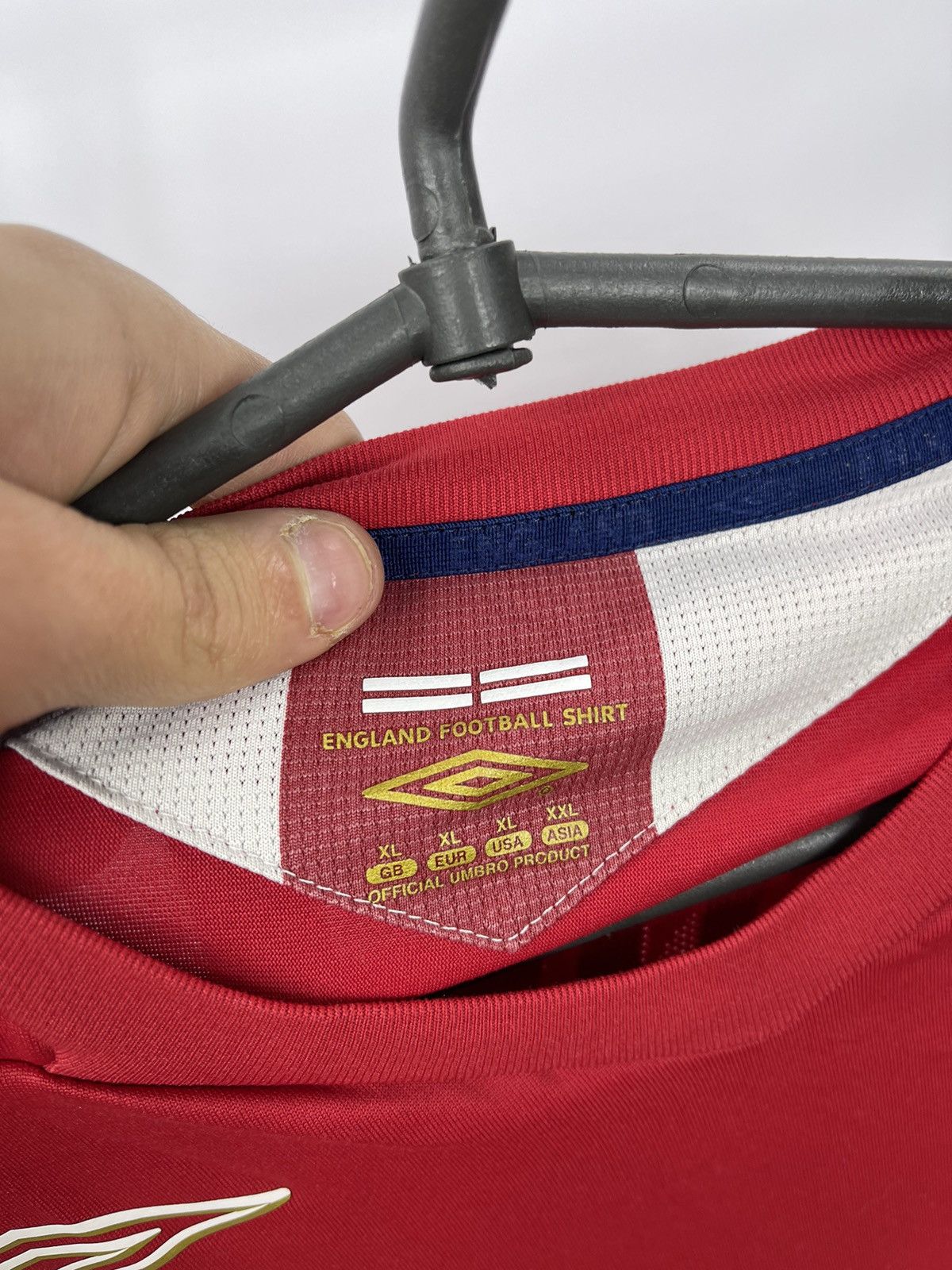 Umbro × Vintage England Football Shirt Jersey 2006-2008 GERRARD #4 Size XL Size US XL / EU 56 / 4 - 5 Thumbnail
