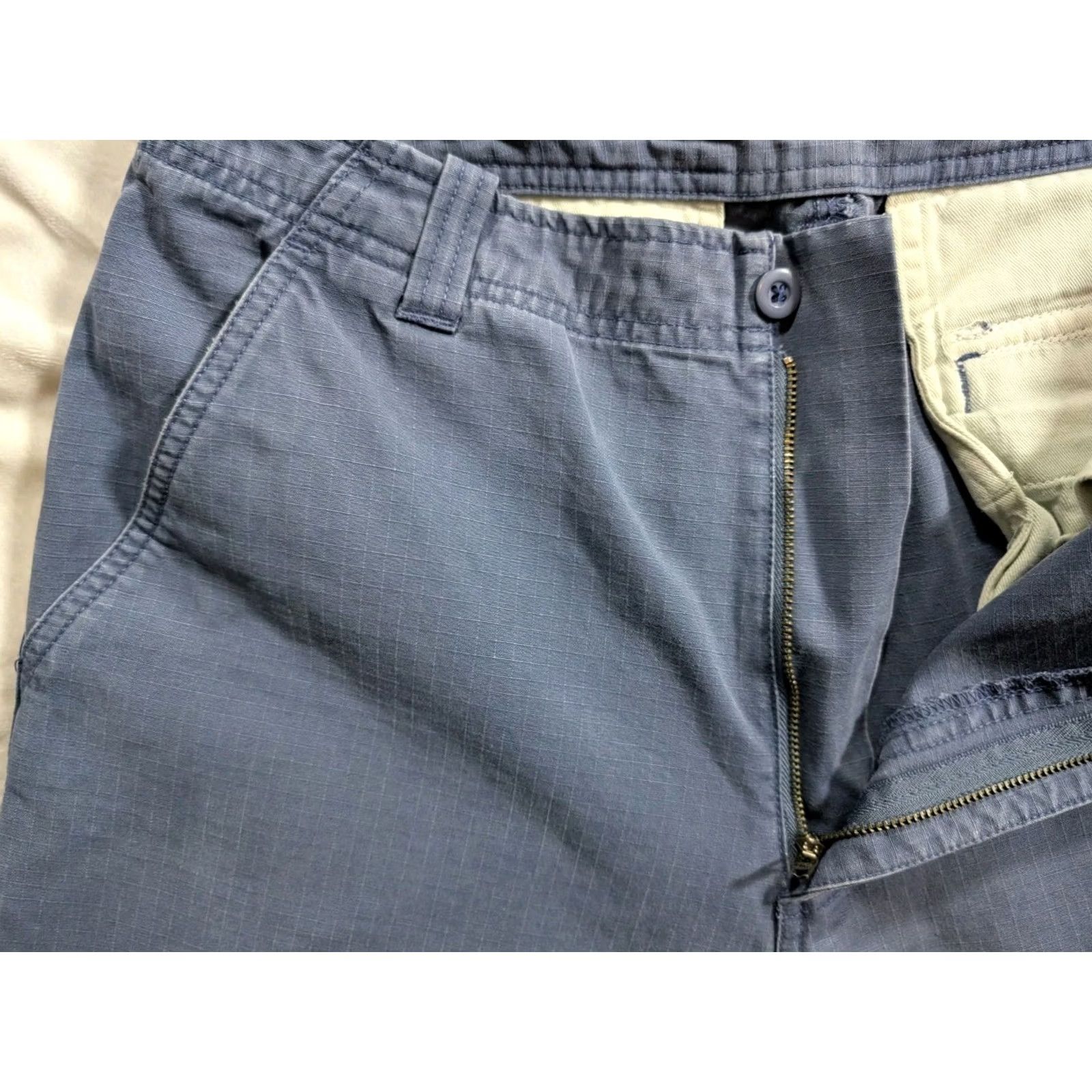 Vintage LL. Bean Ripstop Chino Pants Mens 30 Blue 100% Cotton Hiking Regular Fit Pants Size US 30 / EU 46 - 3 Thumbnail