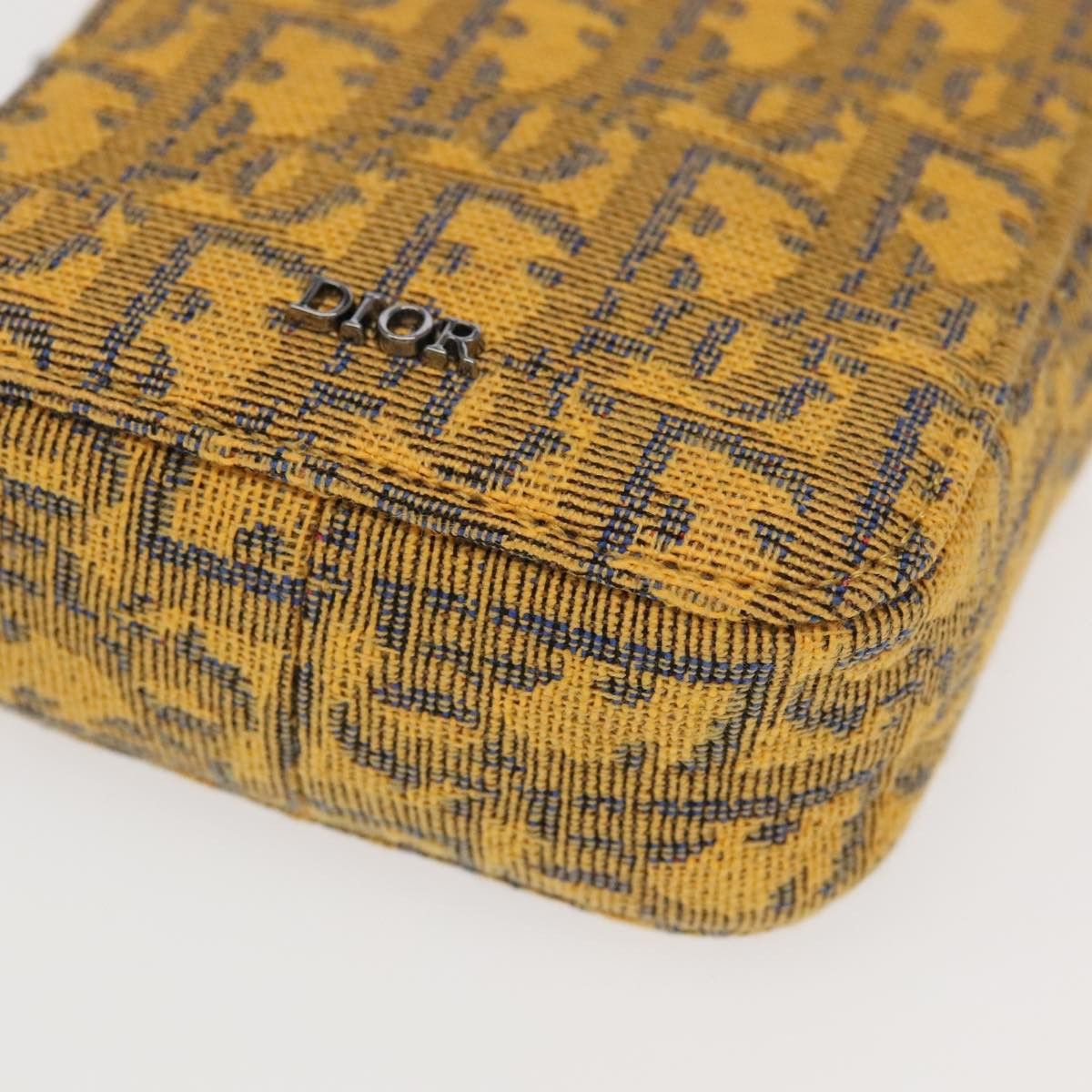 Dior DIOR Trotter Canvas Shoulder Bag Yellow Silver Size ONE SIZE - 14 Thumbnail