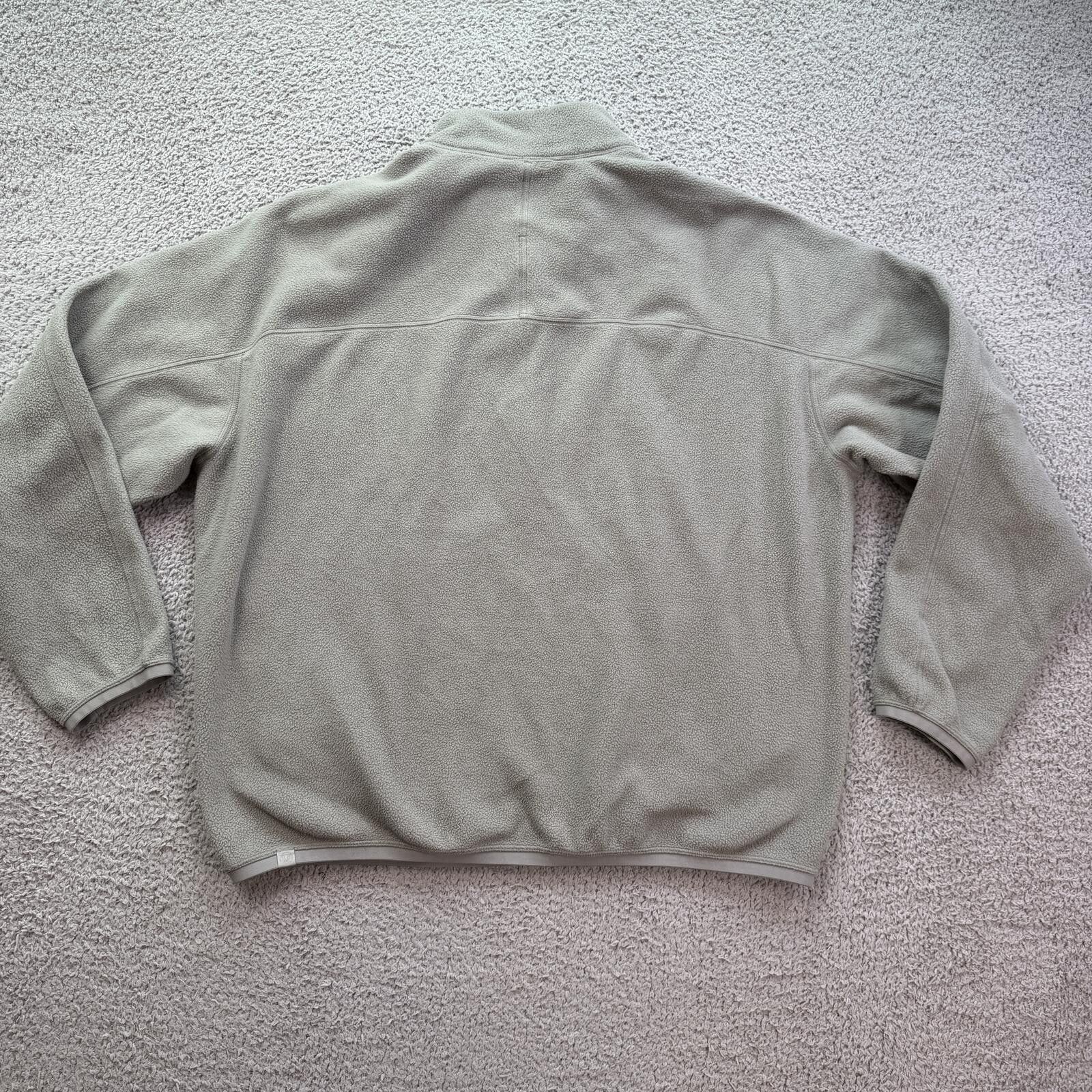 Lululemon Lululemon Mens Quarter Zip Fleece Pullover Jacket Gray L Size US L / EU 52-54 / 3 - 2 Thumbnail