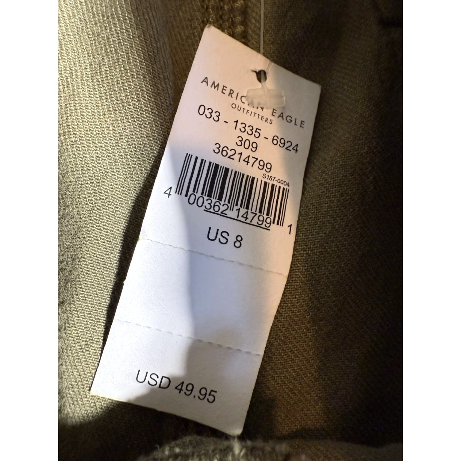 Vintage American Eagle Womens Cargo Shorts Olive Military Green NWT Sz 8 Size 30" / US 8 / IT 44 - 3 Thumbnail