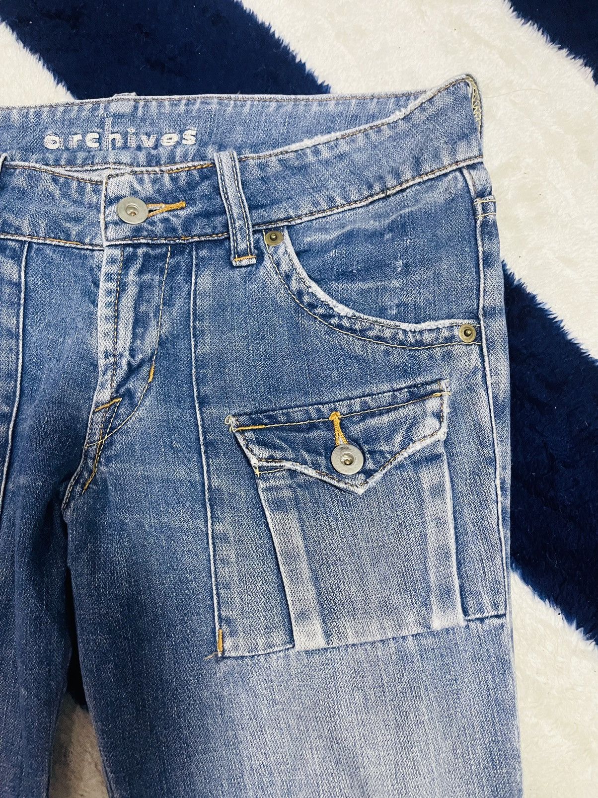 Japanese Brand Archieves Distressed Jeans (16) Size 30" / US 8 / IT 44 - 12 Thumbnail