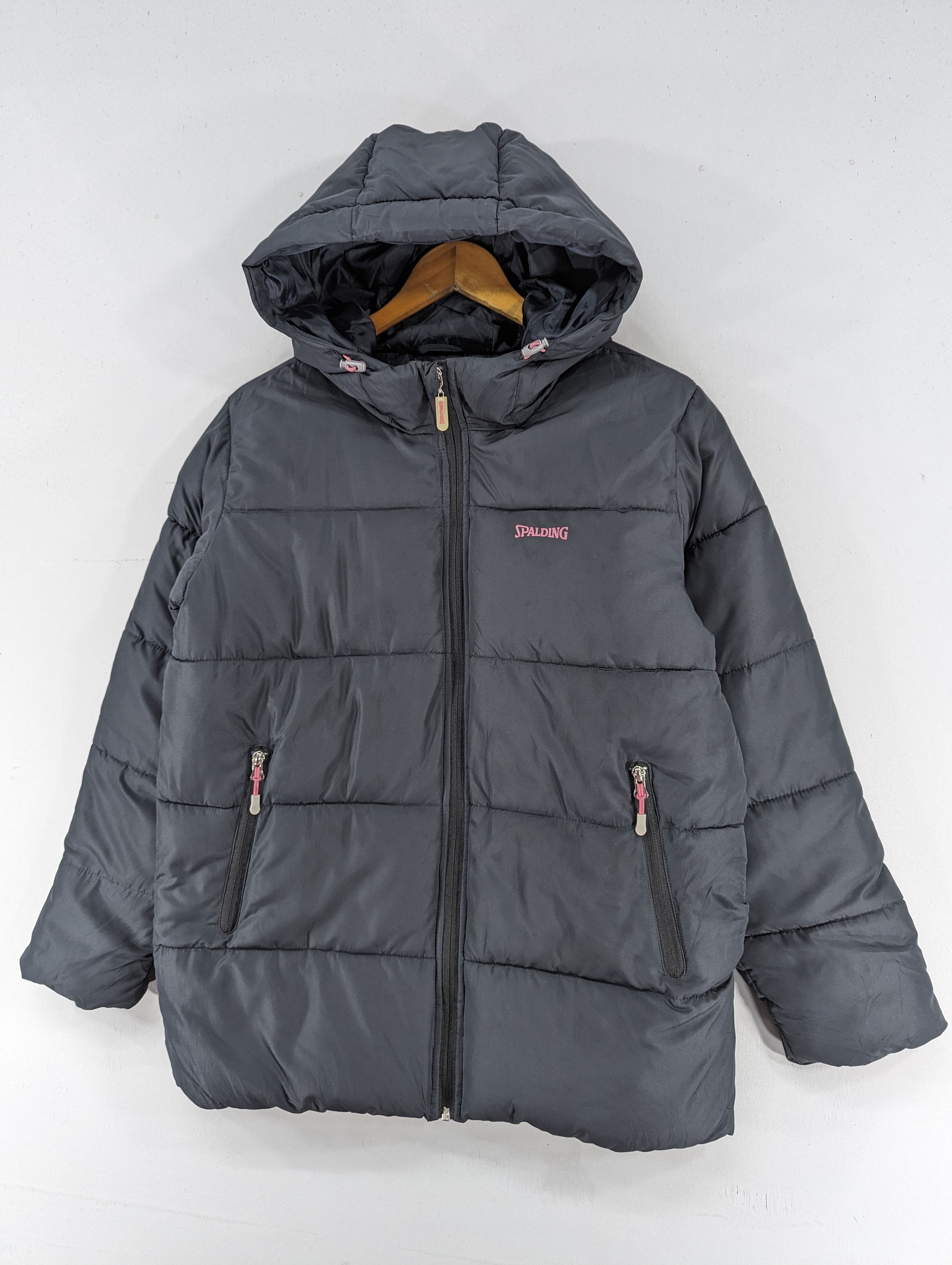 Japanese Brand Spalding Puffer Down Zipper Hooded Jacket Size US L / EU 52-54 / 3 - 2 Thumbnail